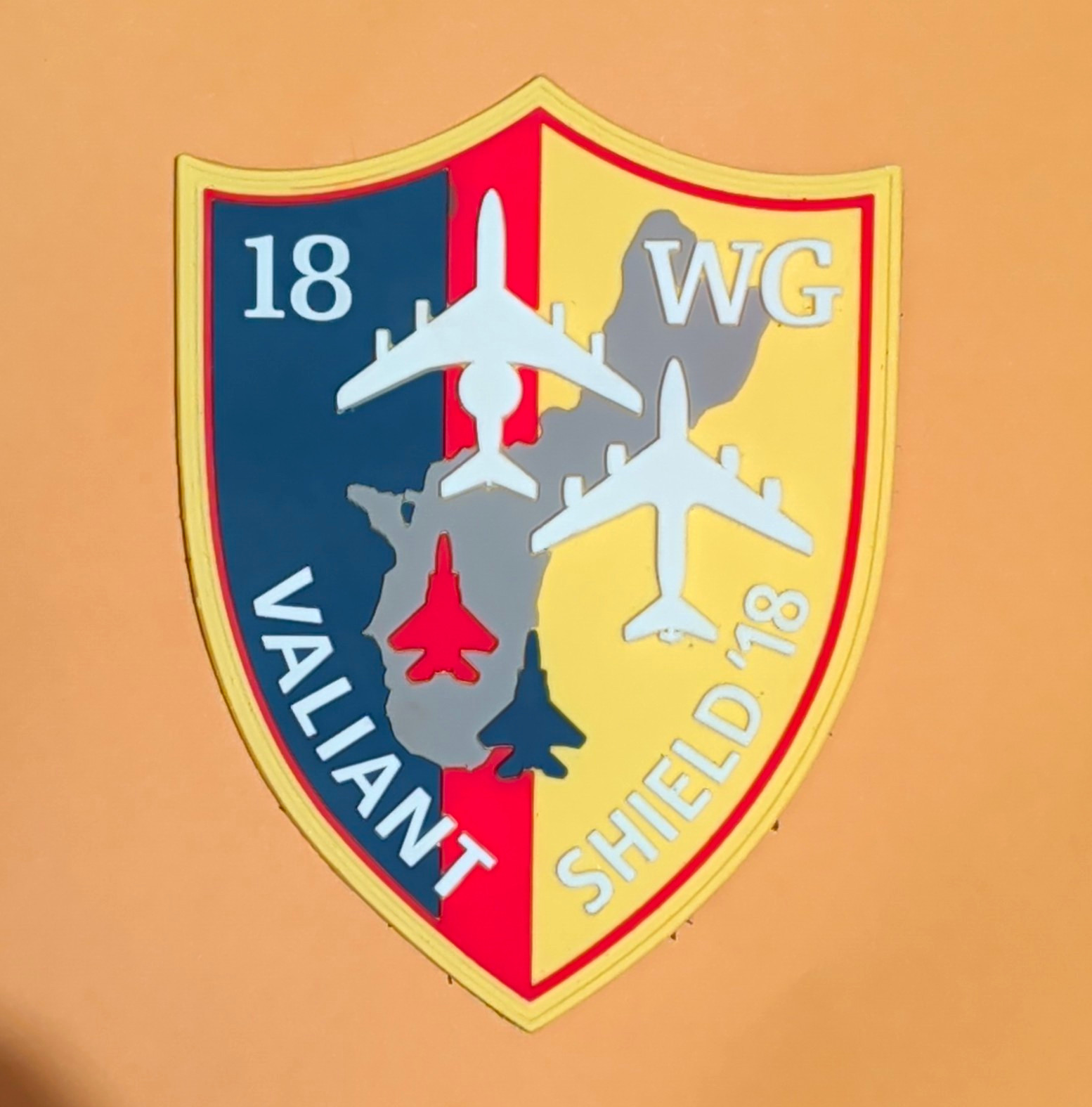 USAF 18th Wing Kadena AB Valiant Shield 2018 PVC MoraleExercise Ptch 18 WG Japan