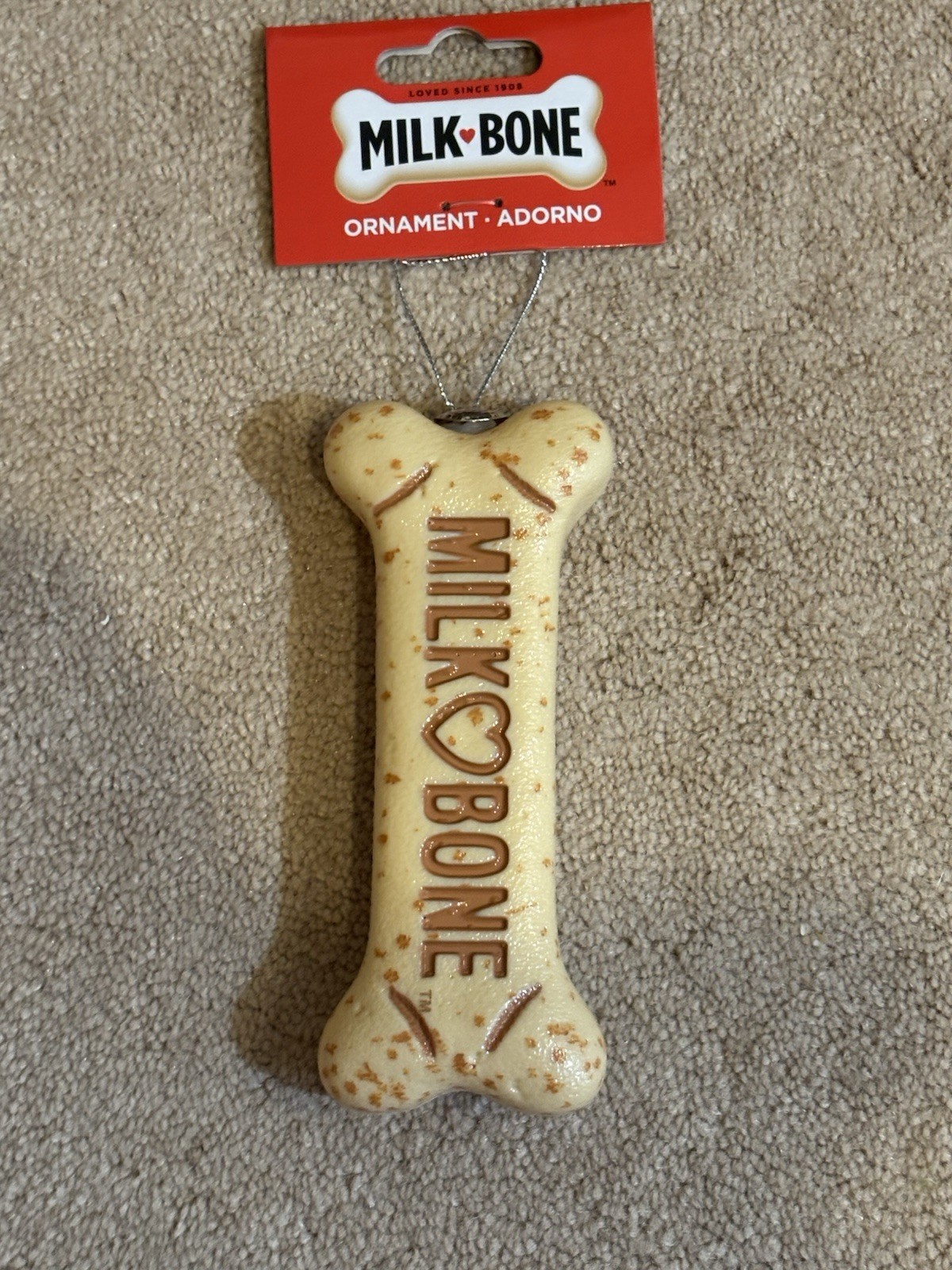 NEW, RUZ MILK BONE DOG BONE CHRISTMAS Ornament