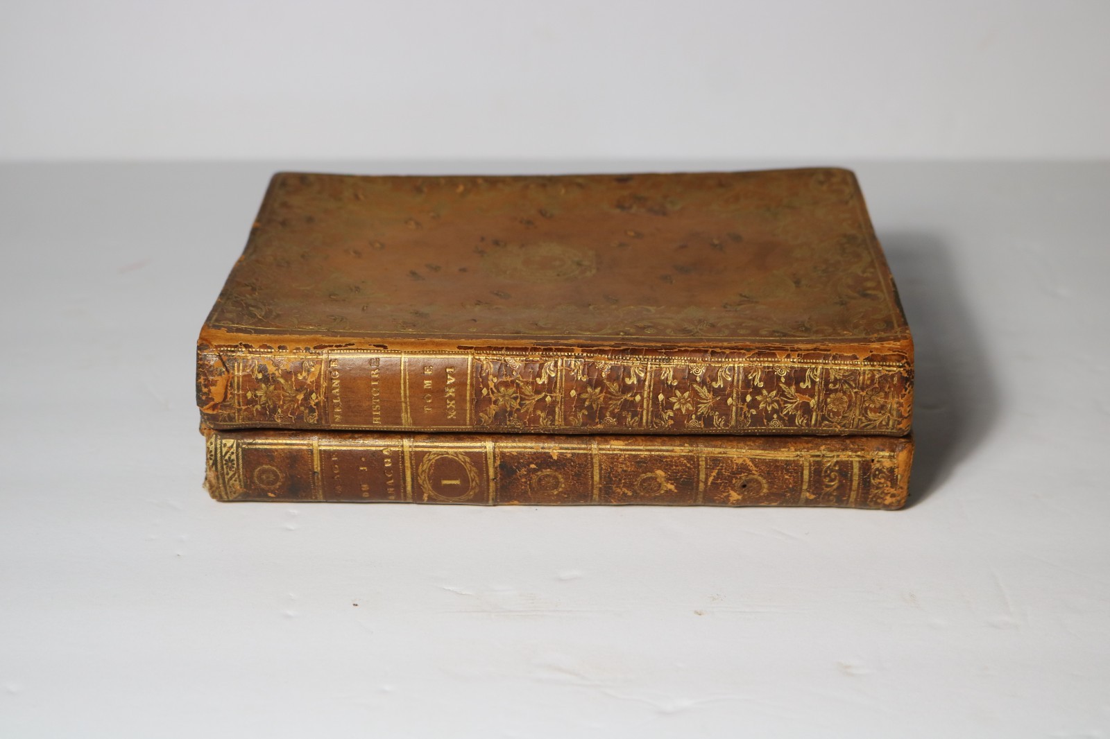 ANTIQUE 18thC 1783 BOOKS SECRET PLAYING CARDS BRIDGE STORAGE BOX AU BON MARCHE