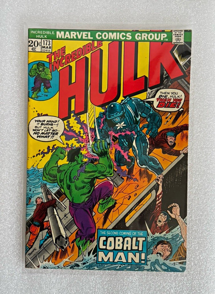 The Incredible Hulk #173 Marvel Comics 1974 Bronze Age Cobalt Man Herb Trimpe