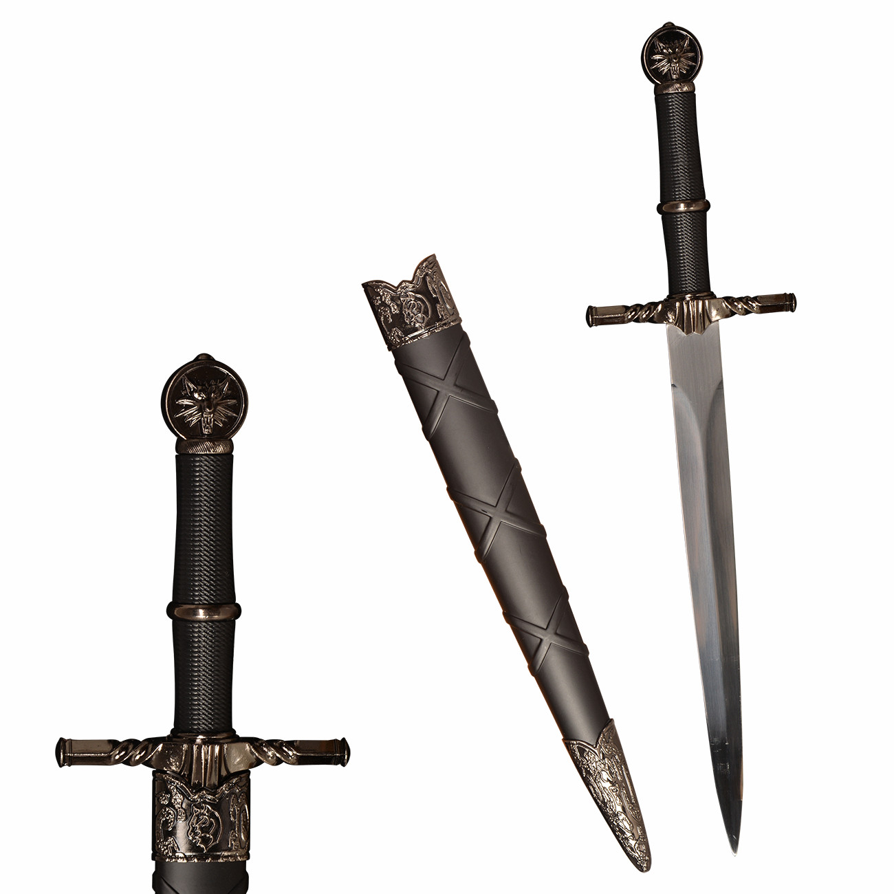 14.5in Mini Western Sword/Stainless Steel Blade/Black Short Sword/Cosplay/Gift