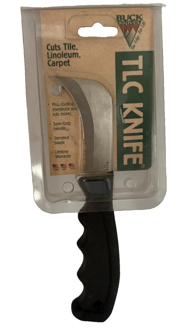 Vintage Buck 810 TLC Utility Knife USA Tile Linoleum Carpet NOS Package