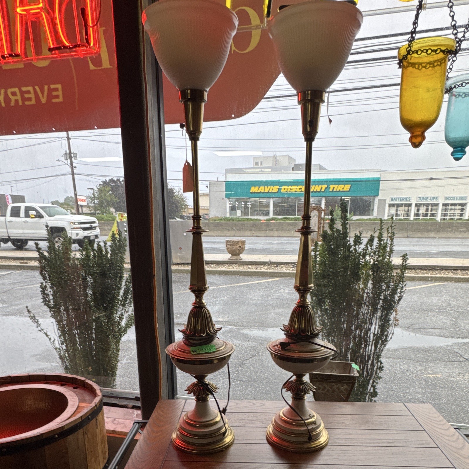 2 Matching Lamps Antique