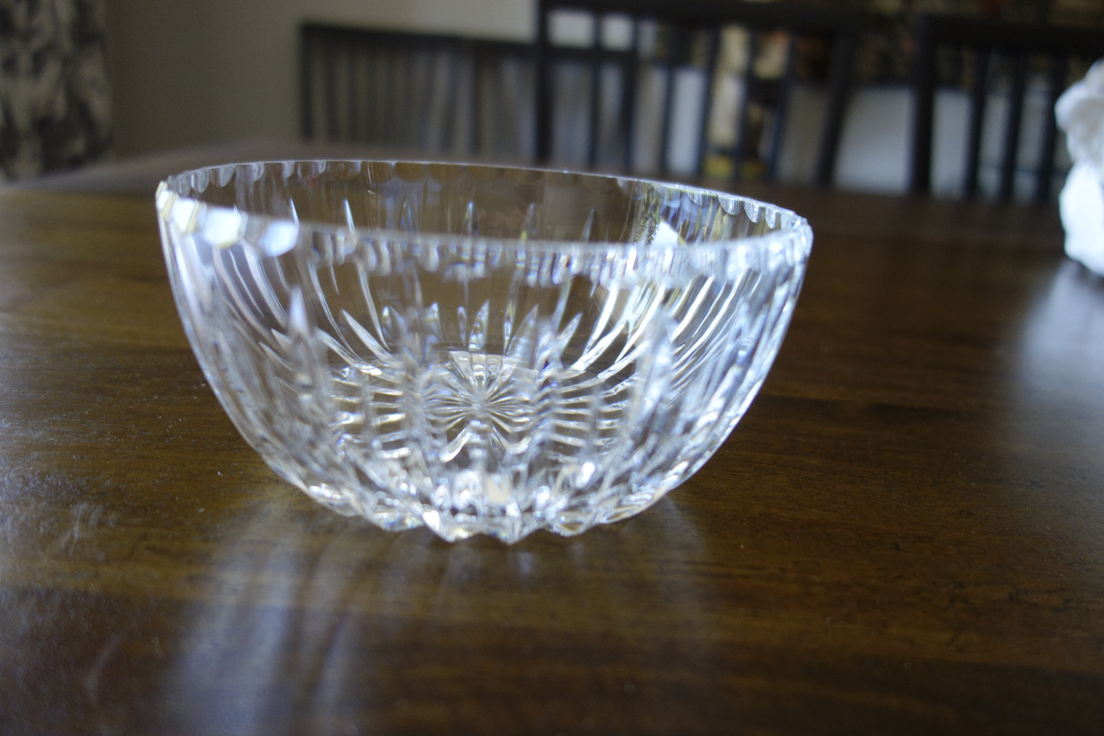 Slightly Used 5.5 inches Cut Glass Crystal Bowl Slightly Used 5.5 inches Cut Glass Crystal Bowl