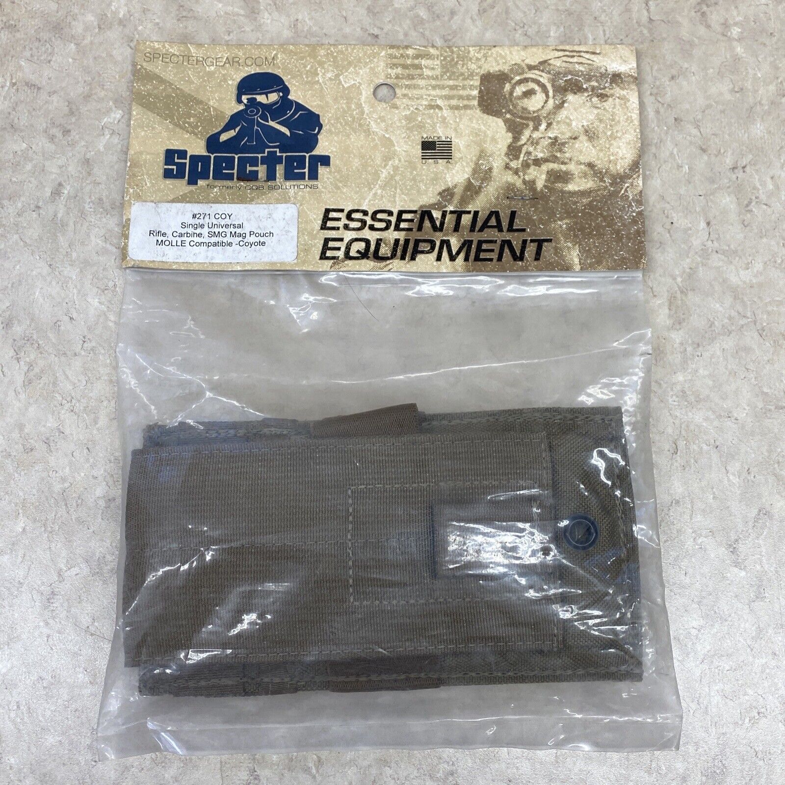 New SPECTER Gear MOLLE II Single Universal Magazine Pouch Coyote Tan Tactical