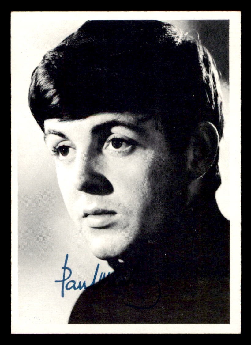 1964 OPC O-Pee-Chee Beatles B&W #4 Paul Mccartney NM/MT