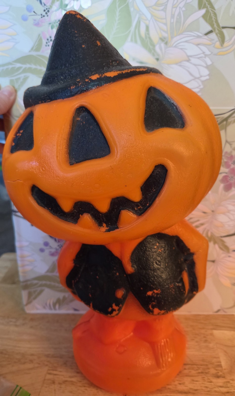 Vtg Pumpkin Scarecrow / Pumpkin Man Blow Mold Gregg Products 1970-1973 Hickville Vtg Pumpkin Scarecrow / Pumpkin Man Blow Mold Gregg Products 1970-1973 Hickville