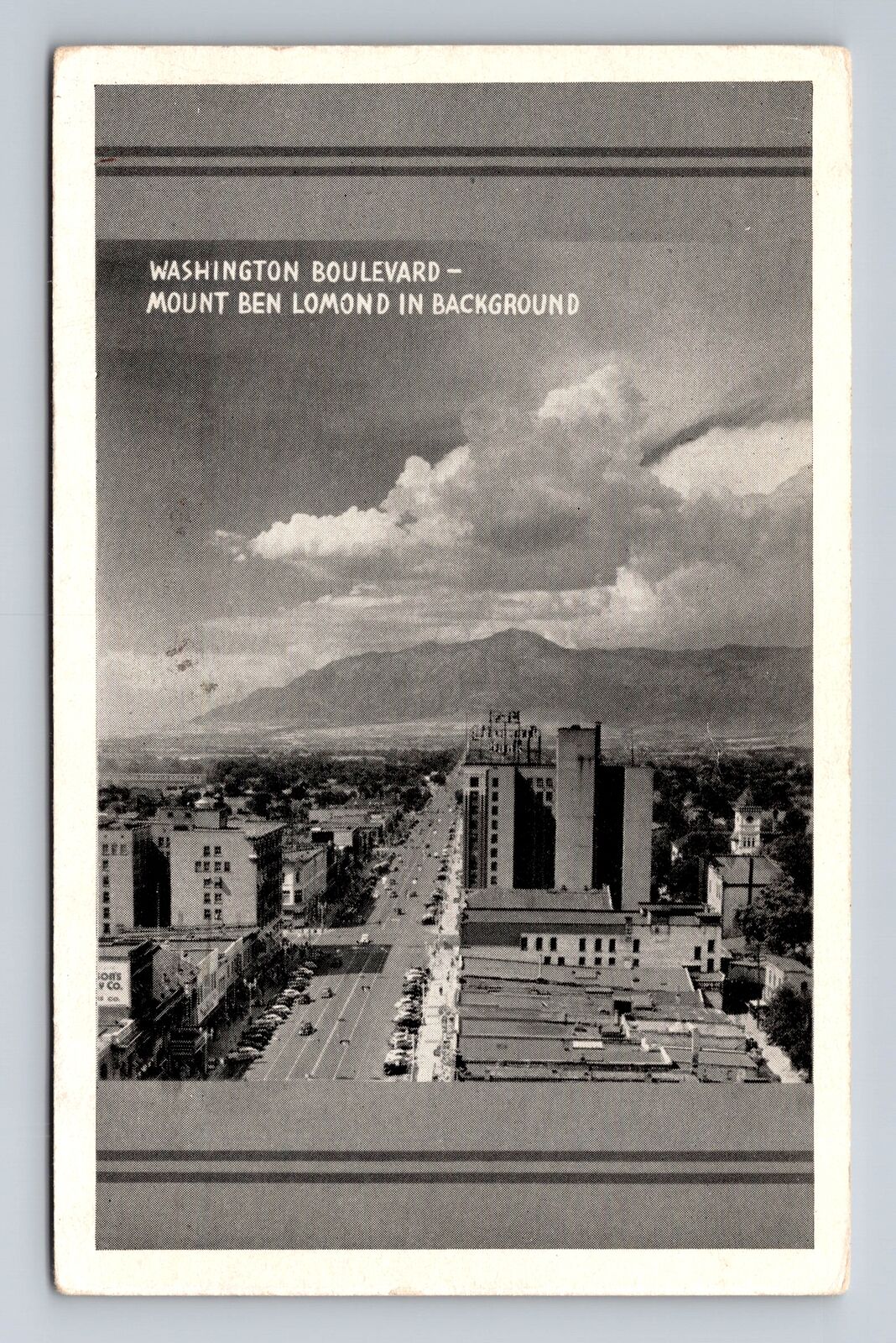 WA-Washington, Looking North Along Boulevard, Antique, Vintage c1947 Postcard