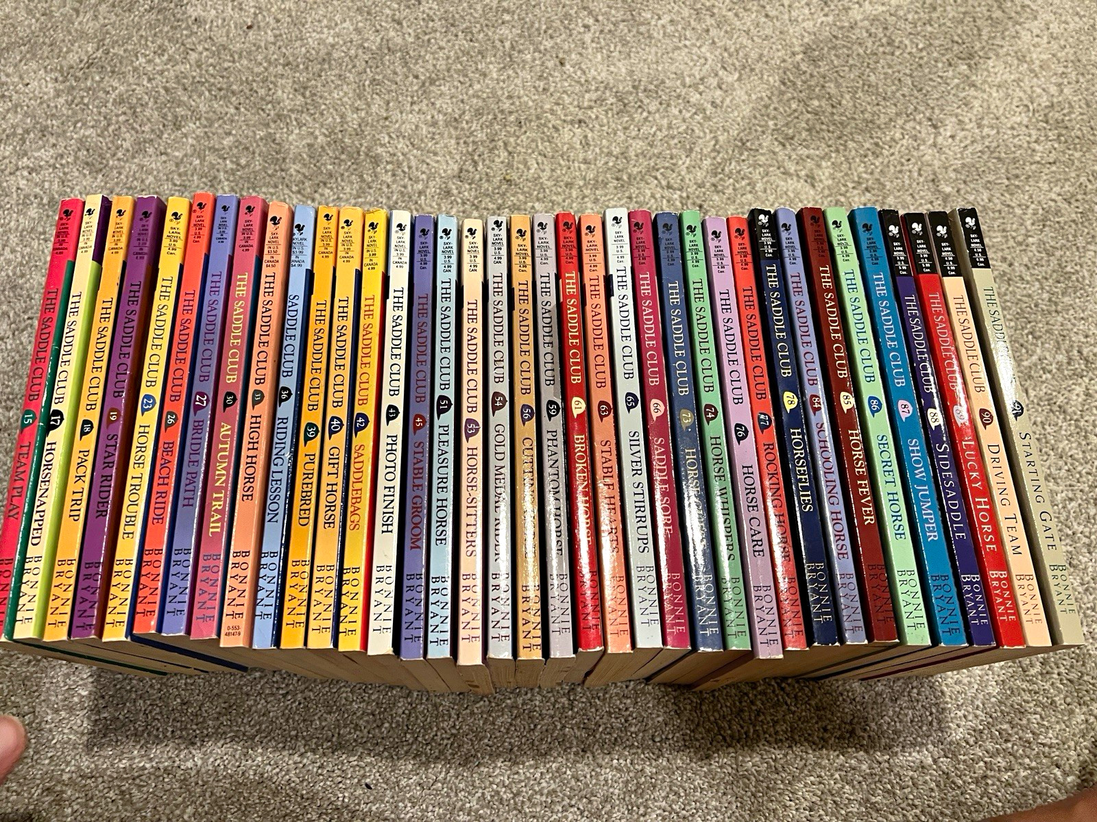 Huge Lot of 41 Vintage 90s Horse Books - 37 Saddle Club & 4 Thoroughbred Series Huge Lot of 41 Vintage 90s Horse Books - 37 Saddle Club & 4 Thoroughbred Series