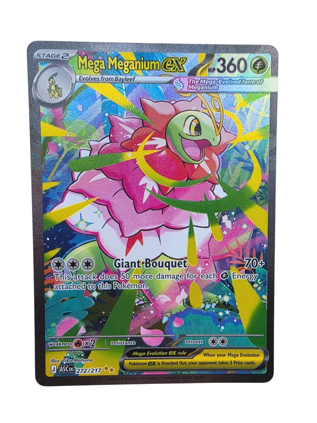 Mega Meganium EX 272/217 - Ascended Heroes SIR - Pokémon TCG - NM English Card Mega Meganium EX 272/217 - Ascended Heroes SIR - Pokémon TCG - NM English Card