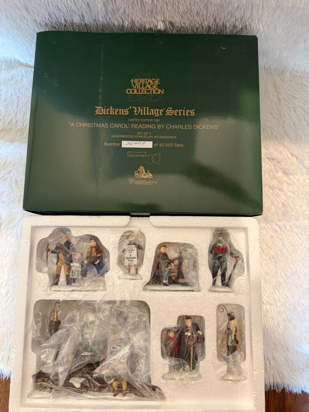 Department 56 Heritage Village A Christmas Carol Reading By Charles Dickens 