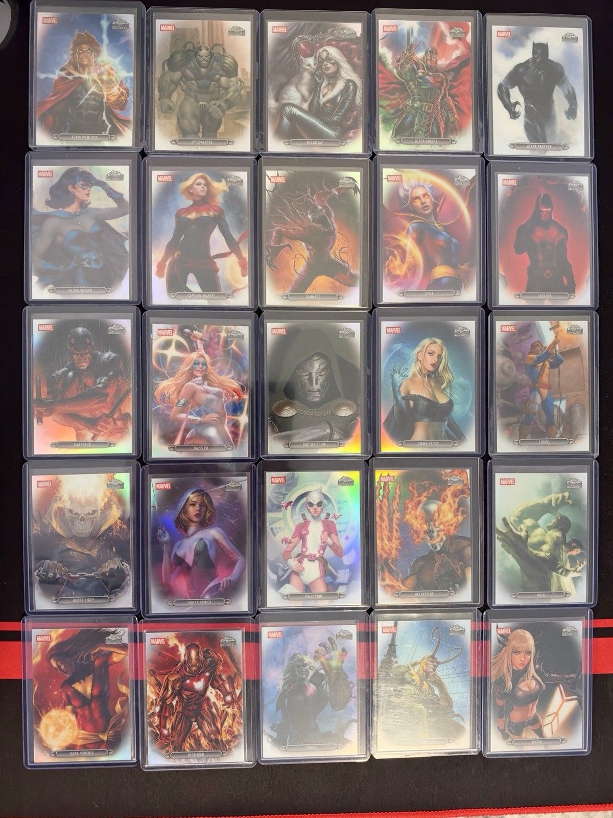 2026 Topps Chrome Marvel Fanfare Set Lot of 49 - MISSING SPIDER-MAN ONLY