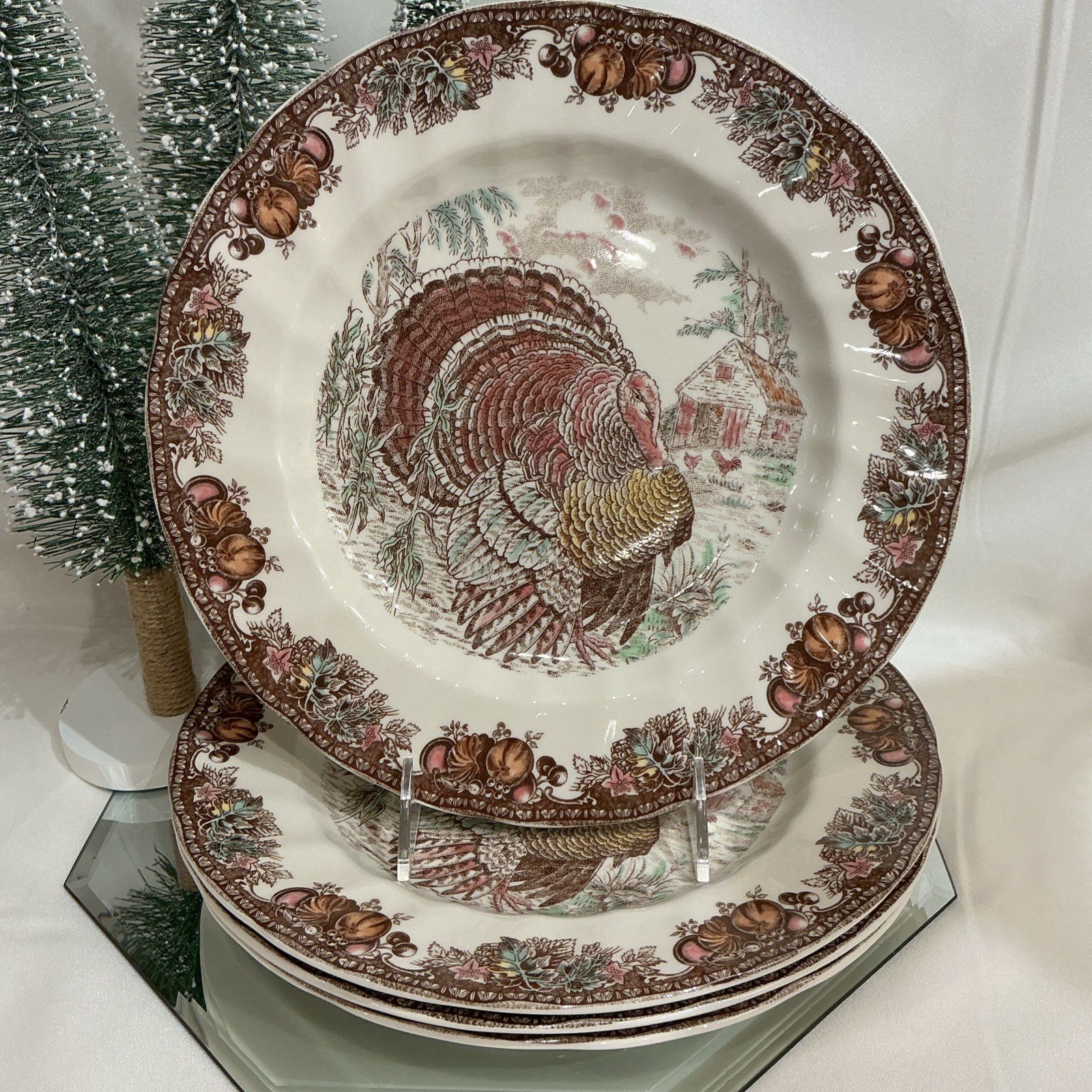 Johnson Brothers Autumn Monarch His Majesty 10.5” Dinner Plate - Set of 4
