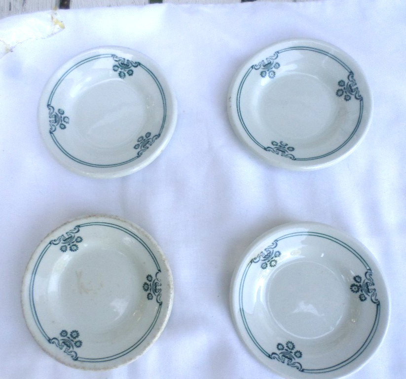 Vintage Grindley Restaurant Ware Butter Pats FOUR (4) ENGLAND
