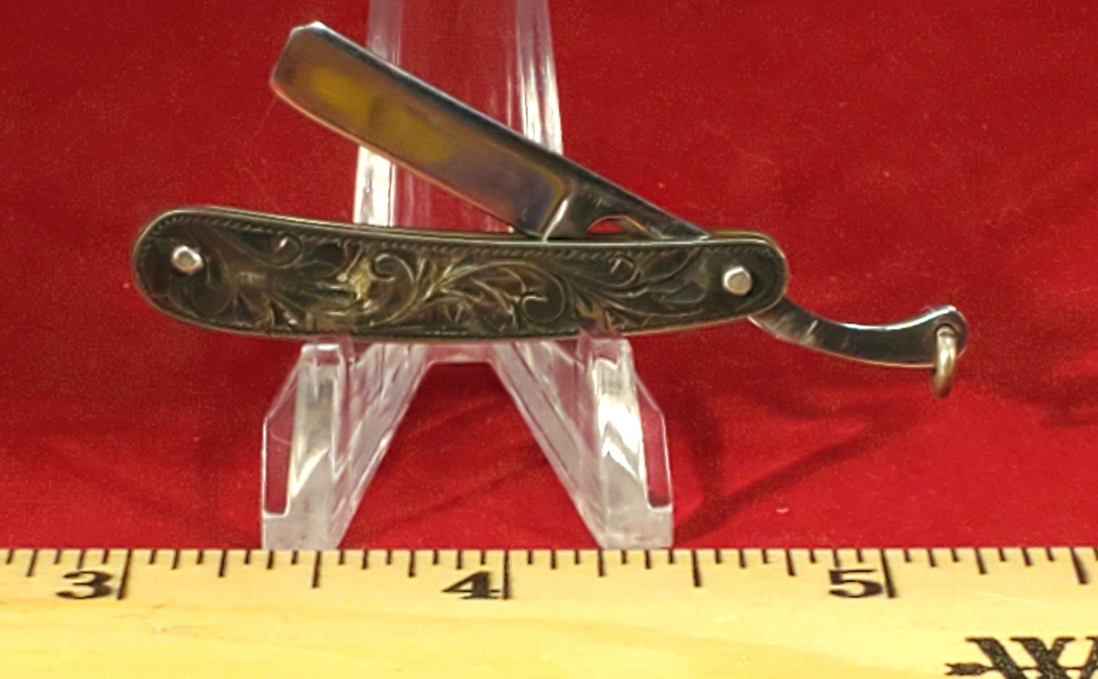 Miniature Sterling Silver Straight Razor