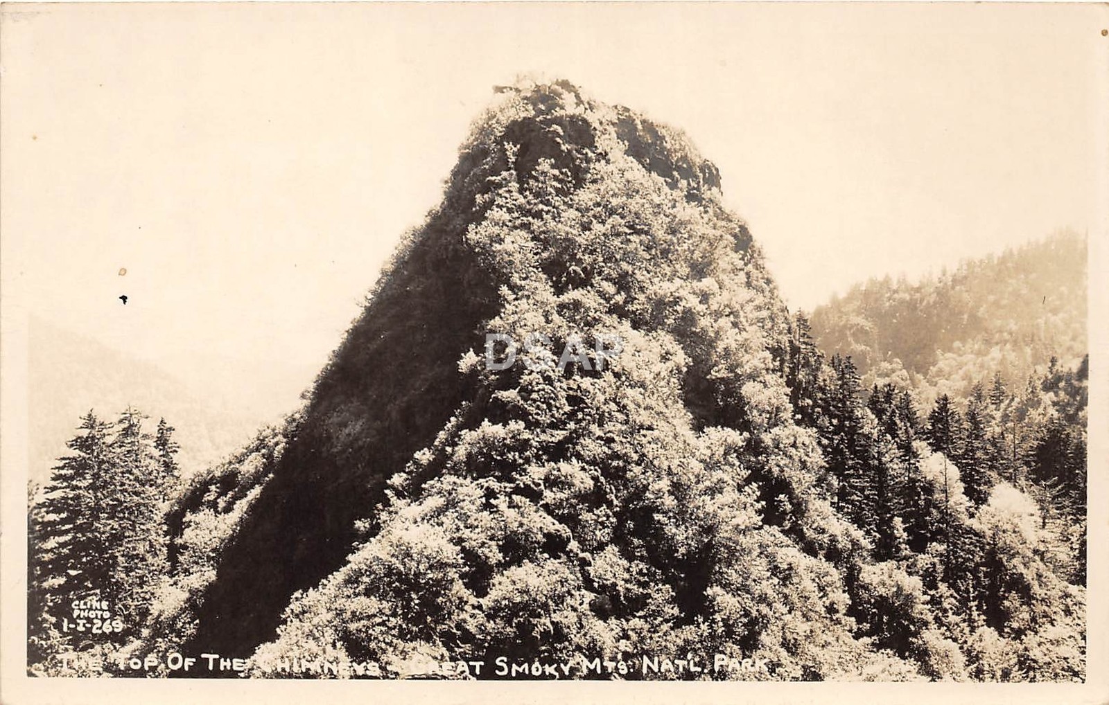 C74/ Great Smoky Mountains National Park Tennessee Tn Postcard RPPC Chimneys 4 C74/ Great Smoky Mountains National Park Tennessee Tn Postcard RPPC Chimneys 4