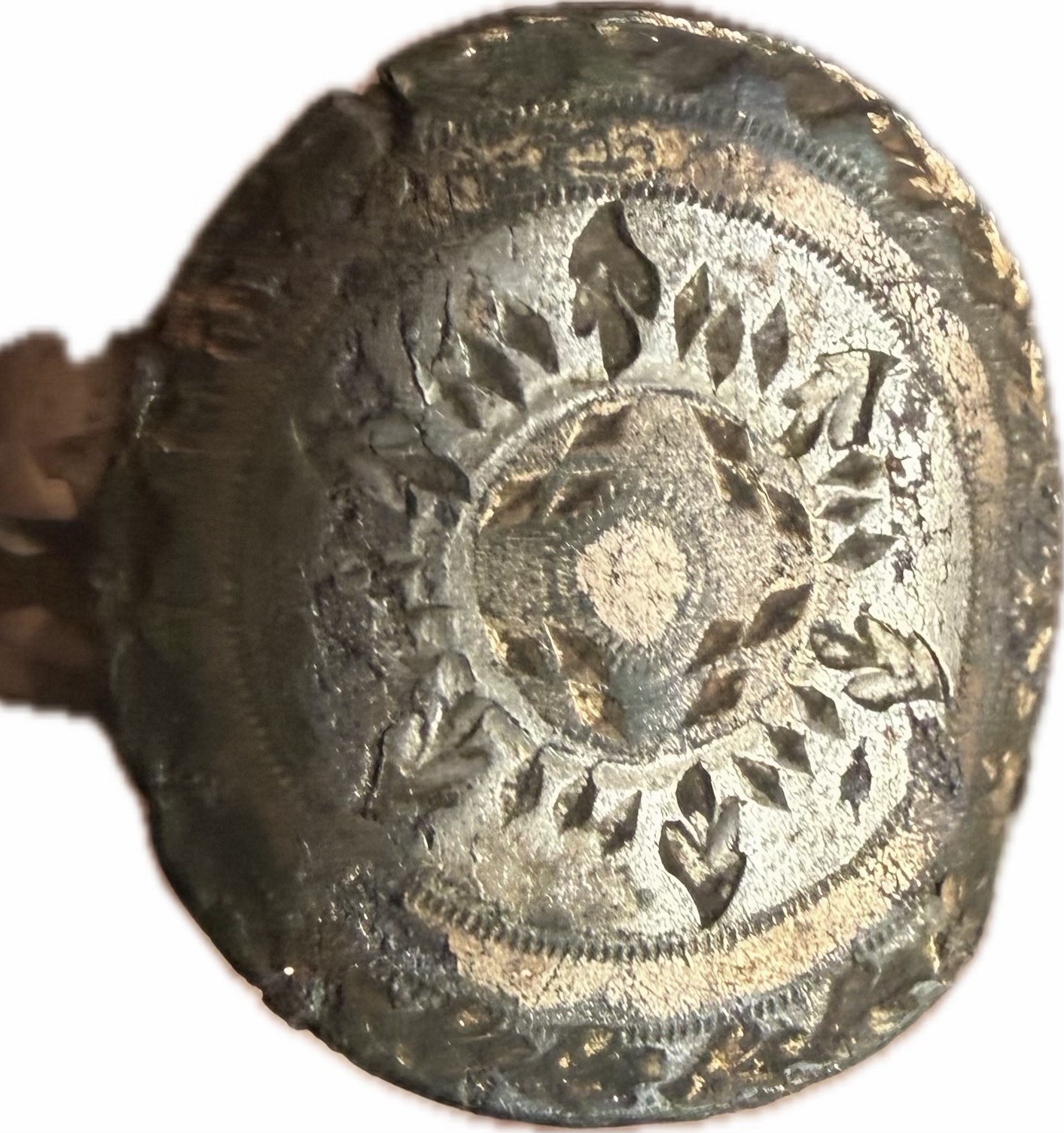 Late 19th Century Masonic Button Ring 1880-1929