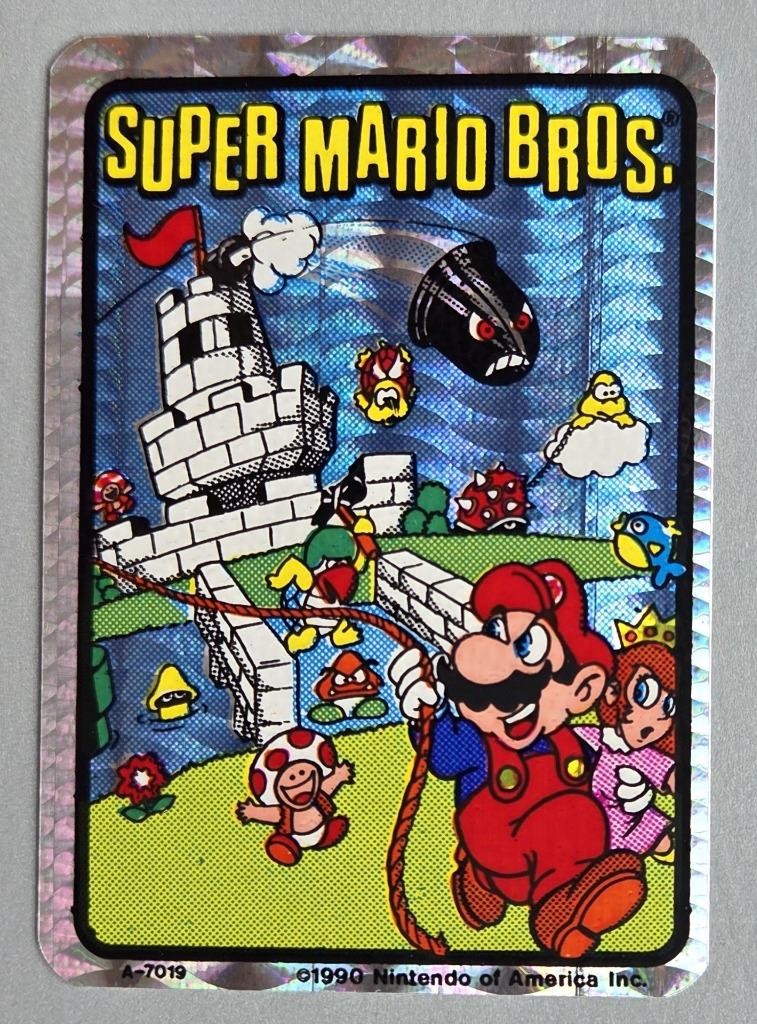 VTG 1990 Super Mario Bros. Prismatic Vending Machine Sticker A-7019 by Nintendo