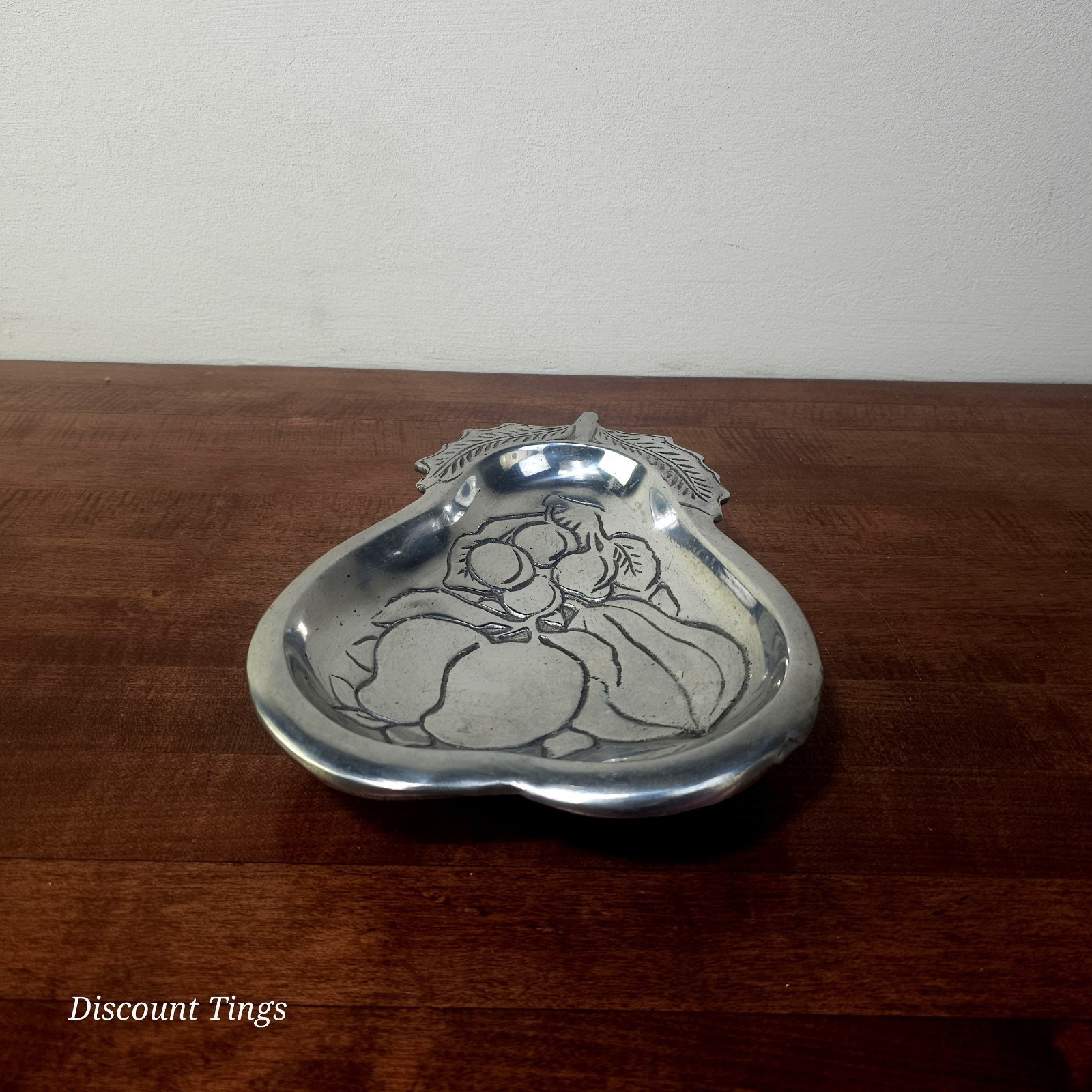 Vintage PEWTER DISH Fruit Bowl