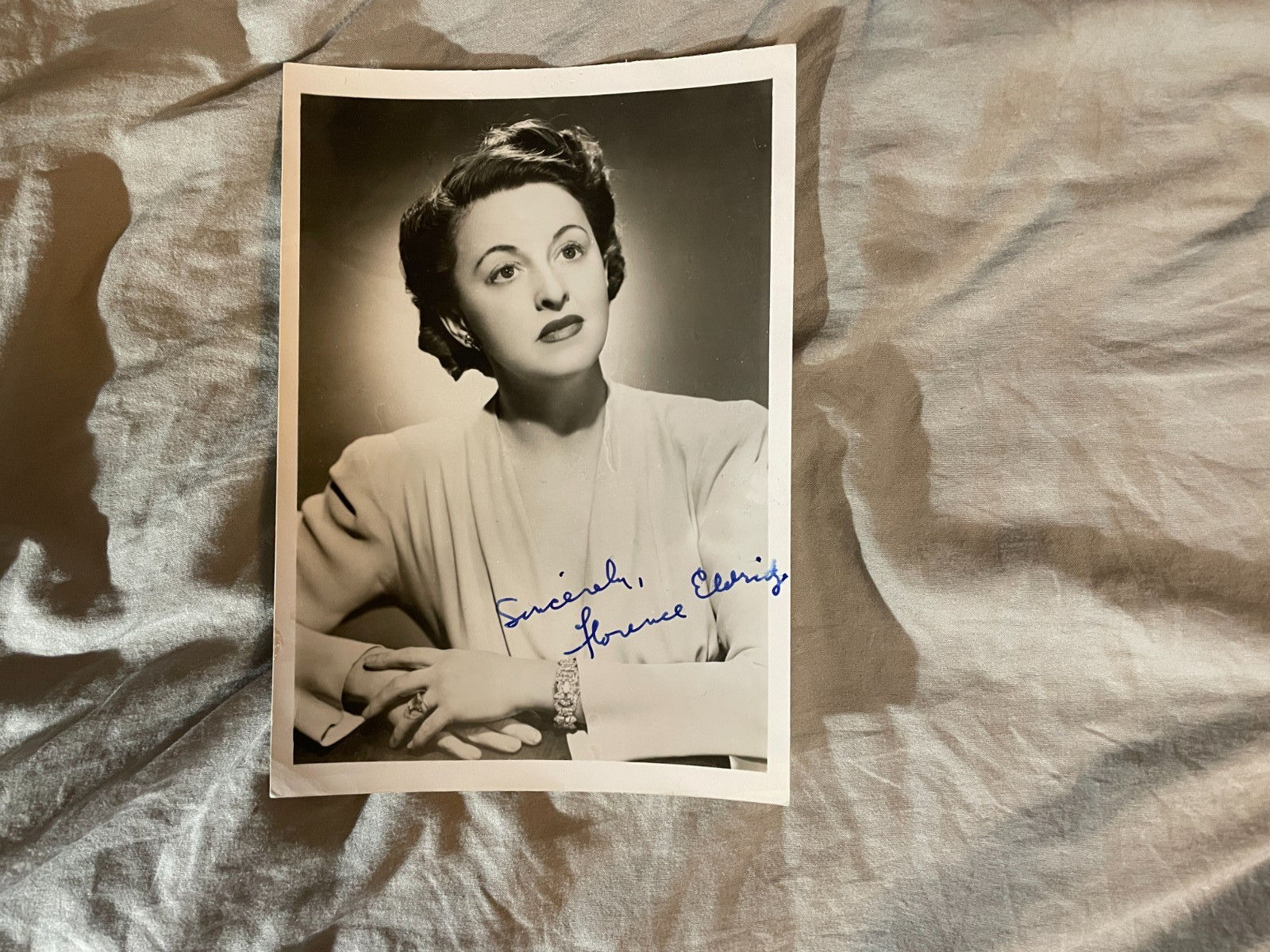 Florence Eldridge Signed Autograph Photo 5