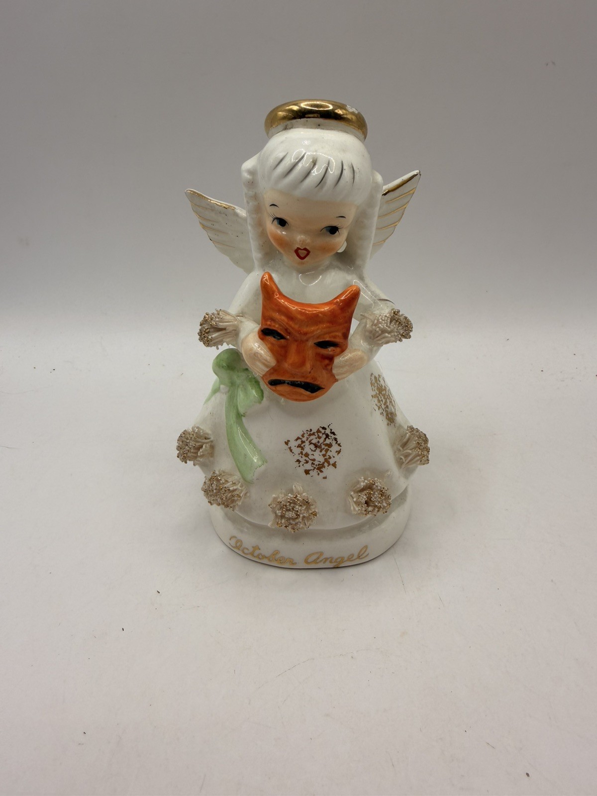 VTG NAPCO OCTOBER ANGEL Figurine #1294 Halloween Mid Century Kitsch