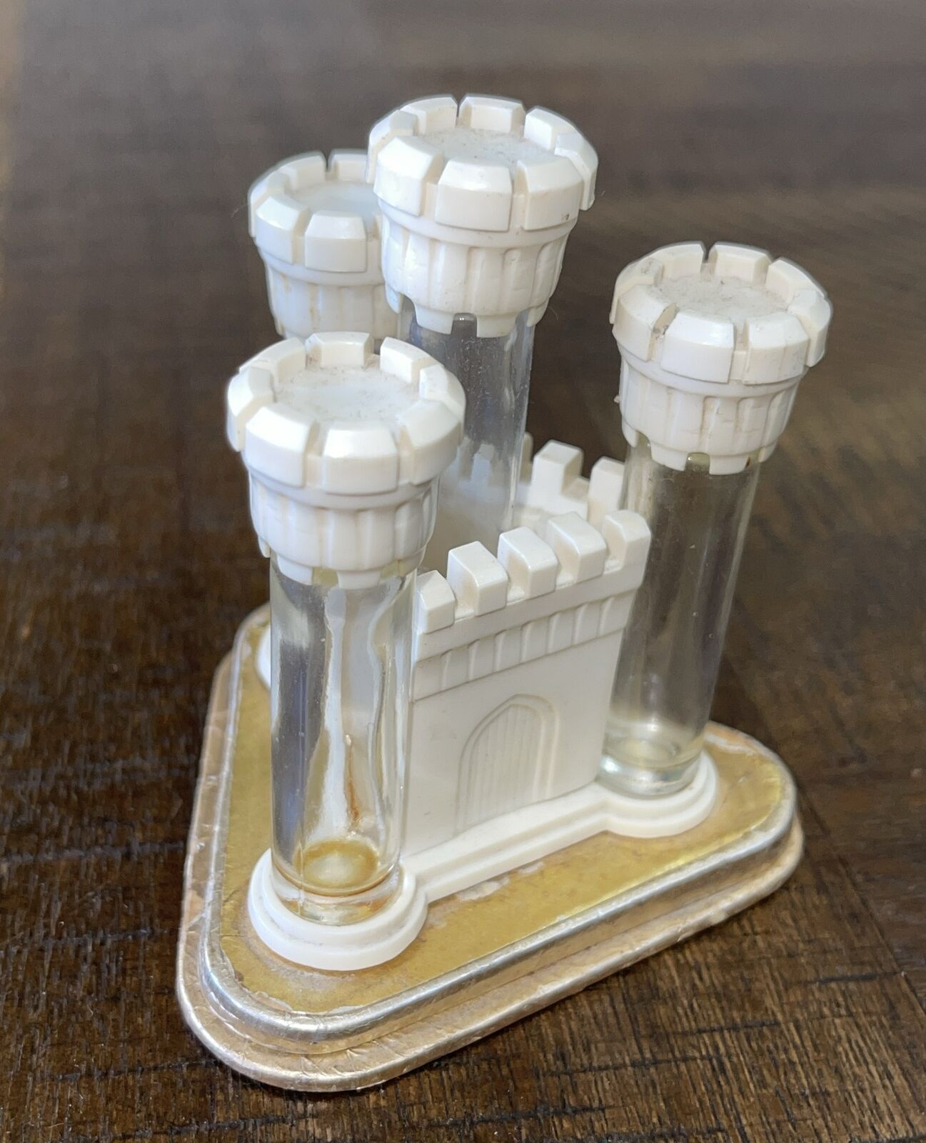 Vintage Lucien Lelong Four Bottle Castle Empty Perfume No.10 1940’s