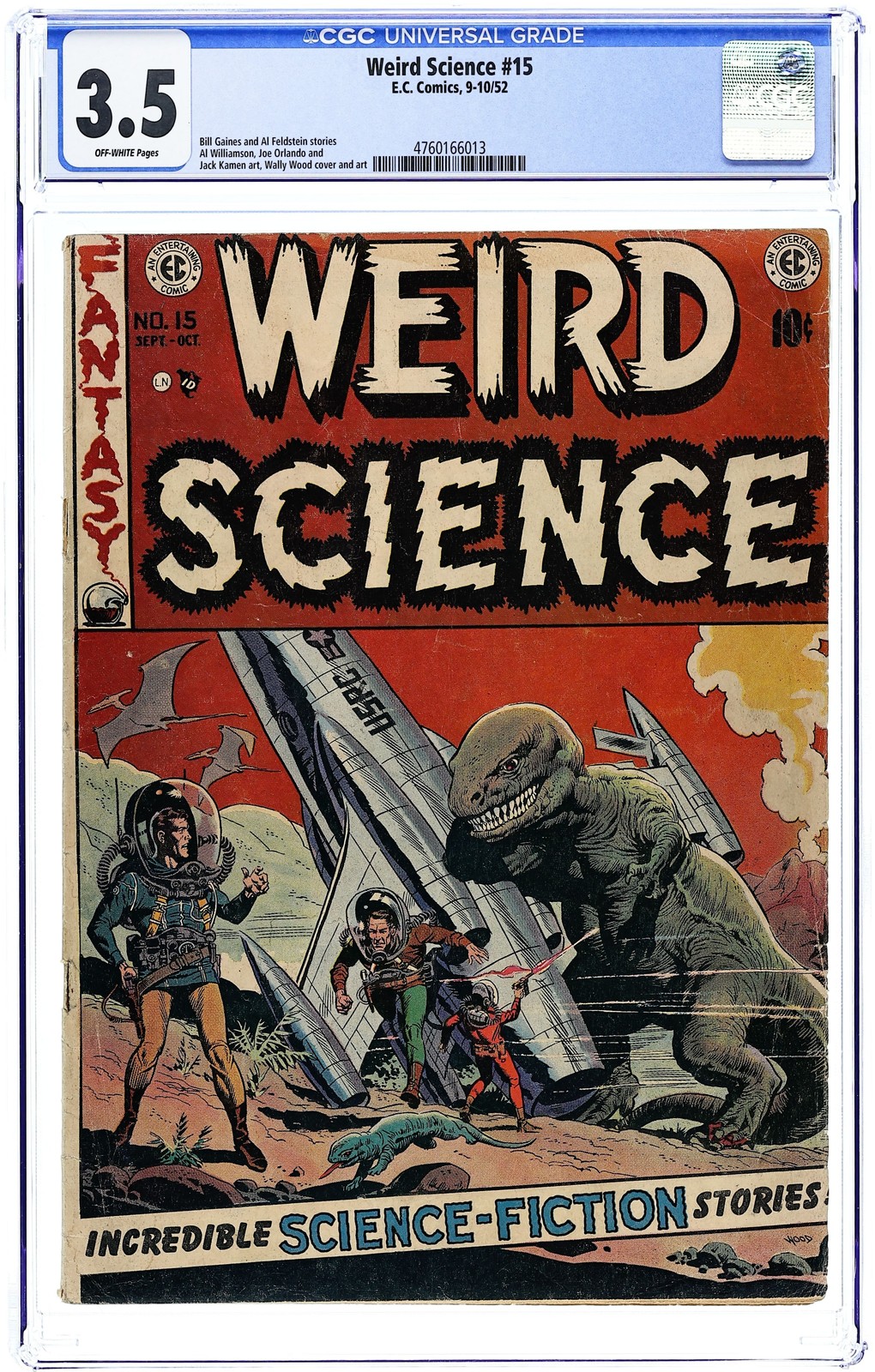 Weird Science #15 CGC 3.5 1952 4760166013
