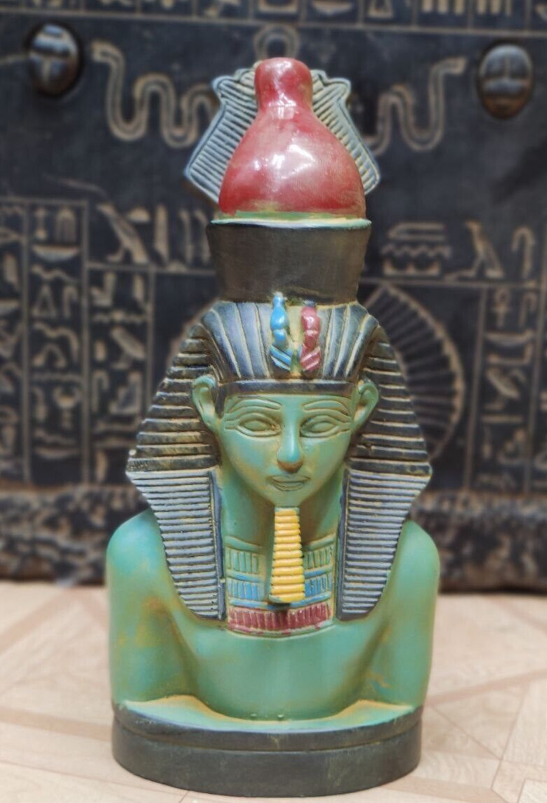 Unique Egyptian King Tutankhamun Multi Color Pharaoh Head