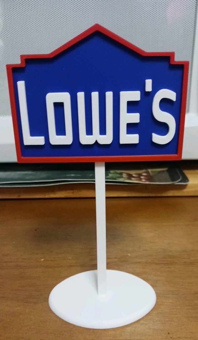 Lowe's Home Improvement Inspired  Miniature Sign - 7