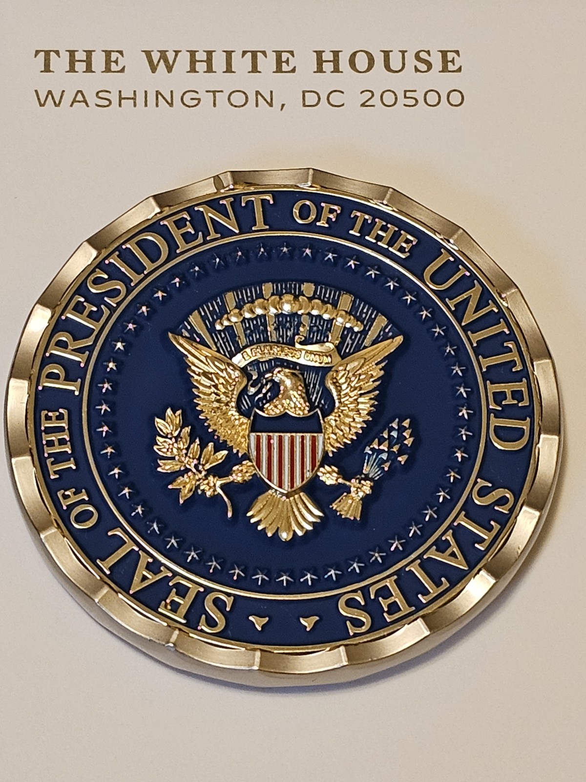 Seal of the President of the United States Challenge Coin.