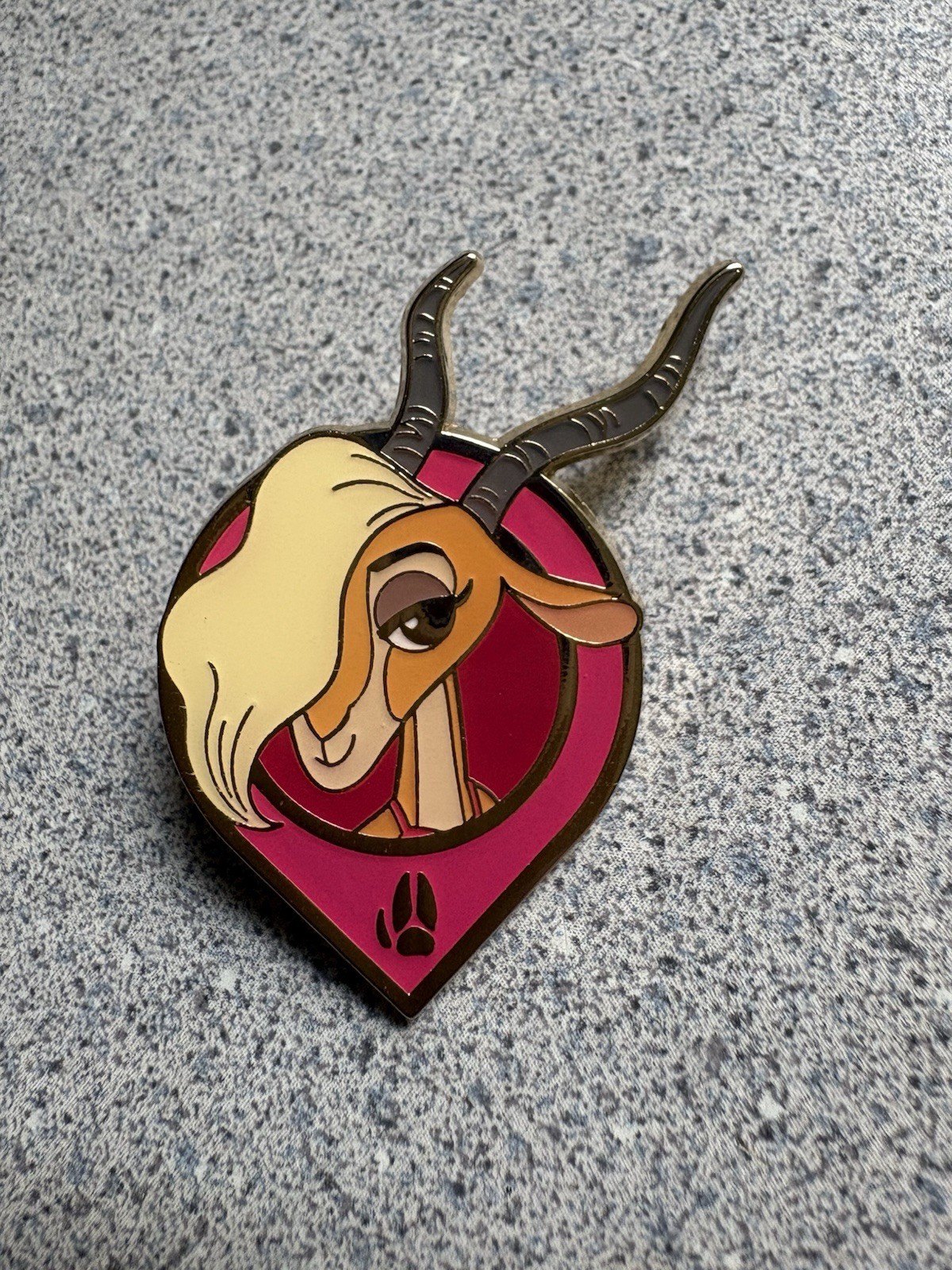 SDR Shanghai Game Prize Zootopia Gazelle Shakira Map Marker Disney Pin