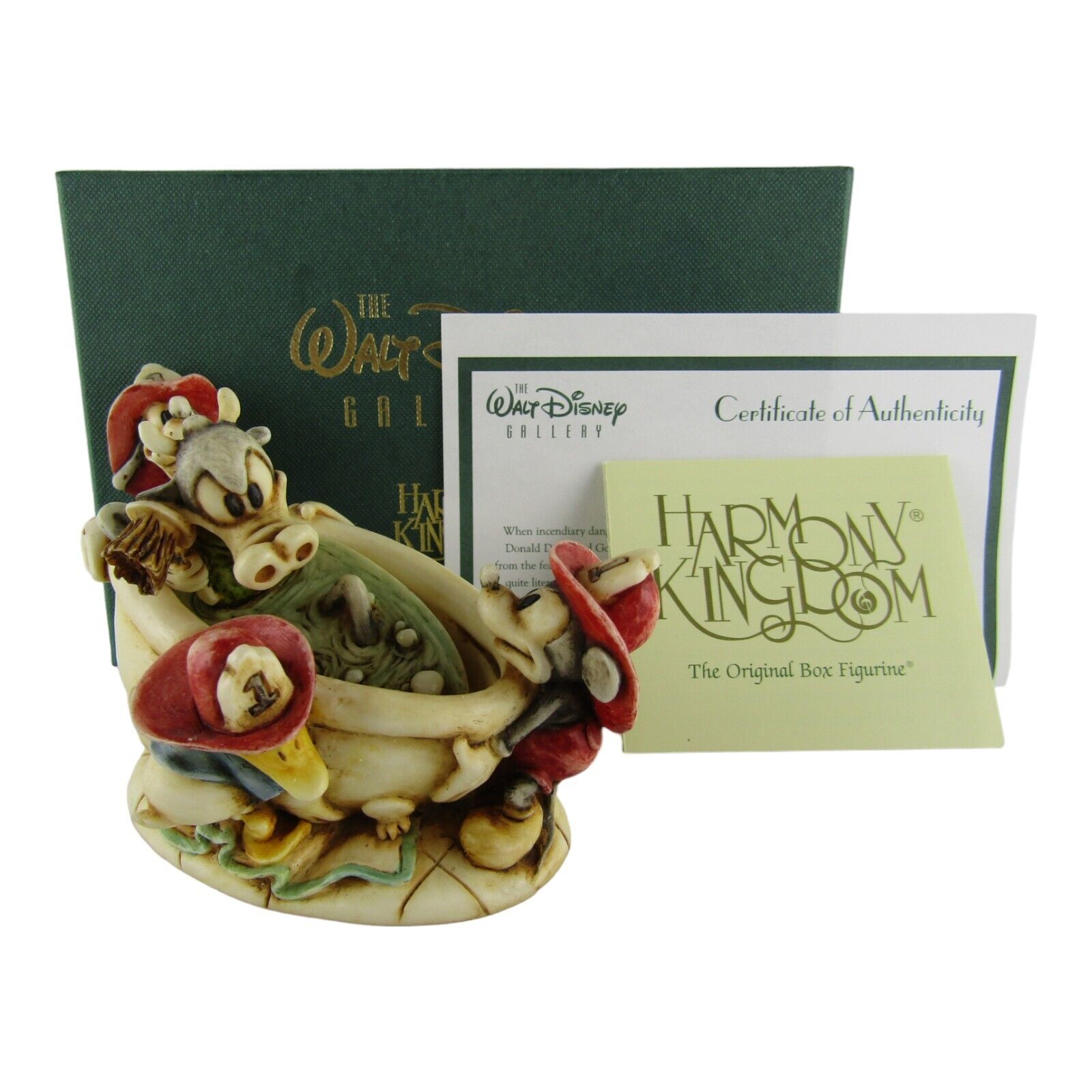 Disney Harmony Kingdom Mickey's Fire Brigade Figure Trinket Box