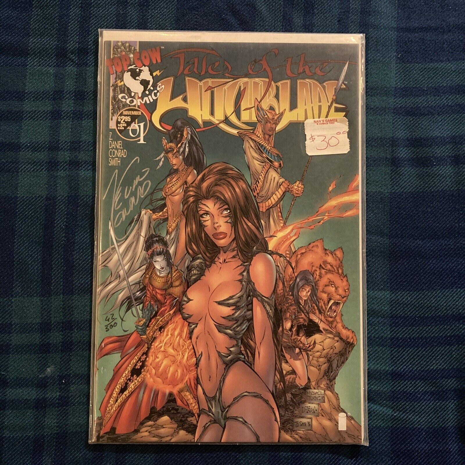 Tales of the Witchblade #1 w/ Alternate Cover - Signed w/ COA #42 / 500