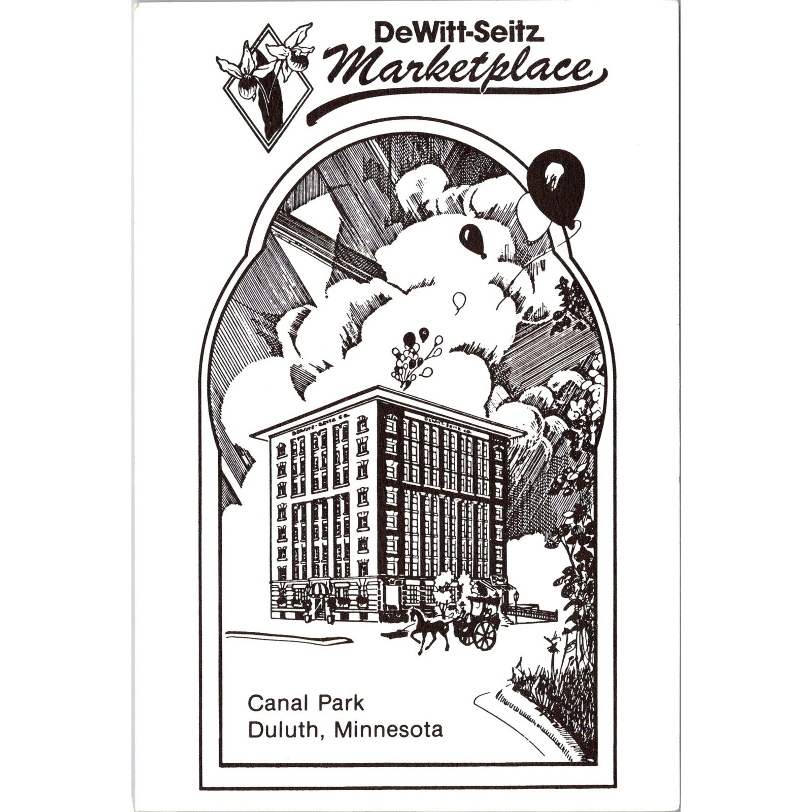 DeWitt-Seitz Marketplace Canal Parl in Duluth MN Vintage Postcard SPP21 DeWitt-Seitz Marketplace Canal Parl in Duluth MN Vintage Postcard SPP21