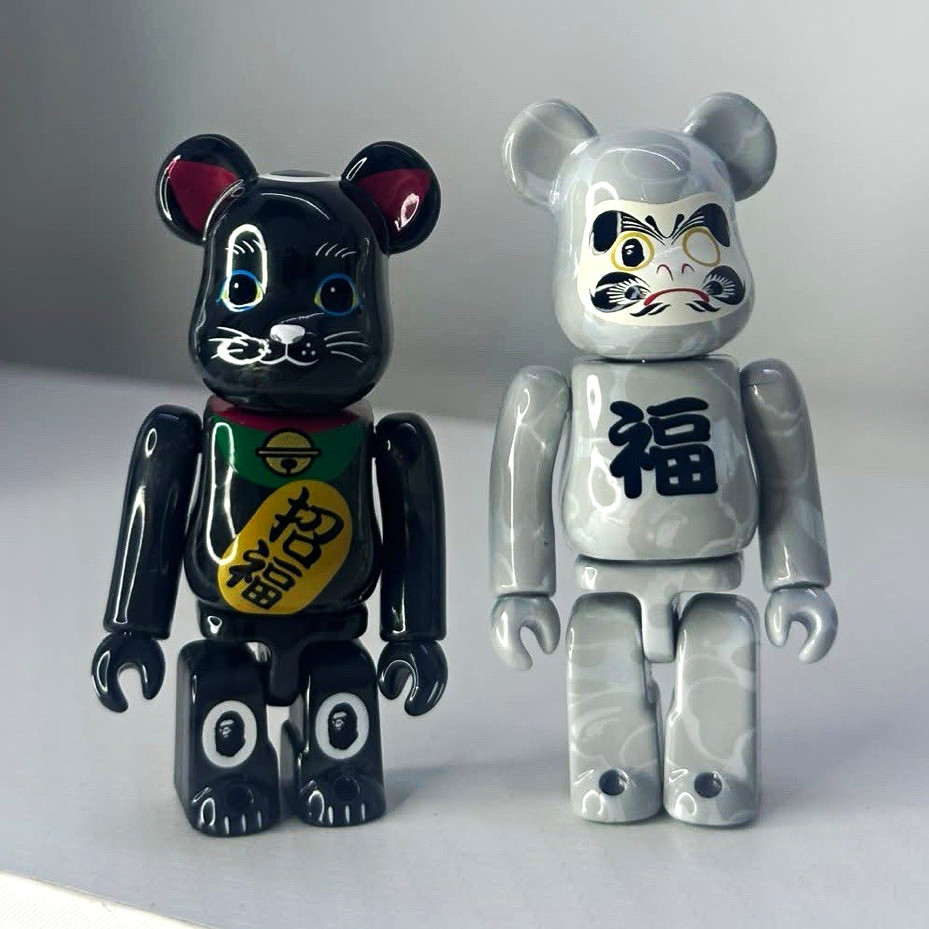 Medicom Toy BE@RBRICK A Bathing Ape Maneki-neko & Daruma Orphans ONLY