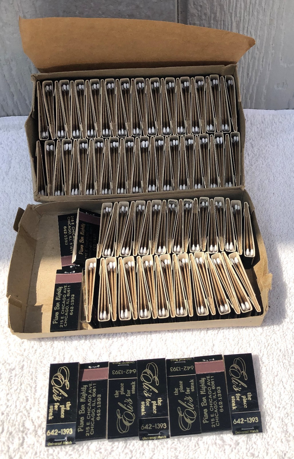 97 Vintage Eli’s Matchbooks Restaurant Matches Souvenir Unstruck Steak Chicago