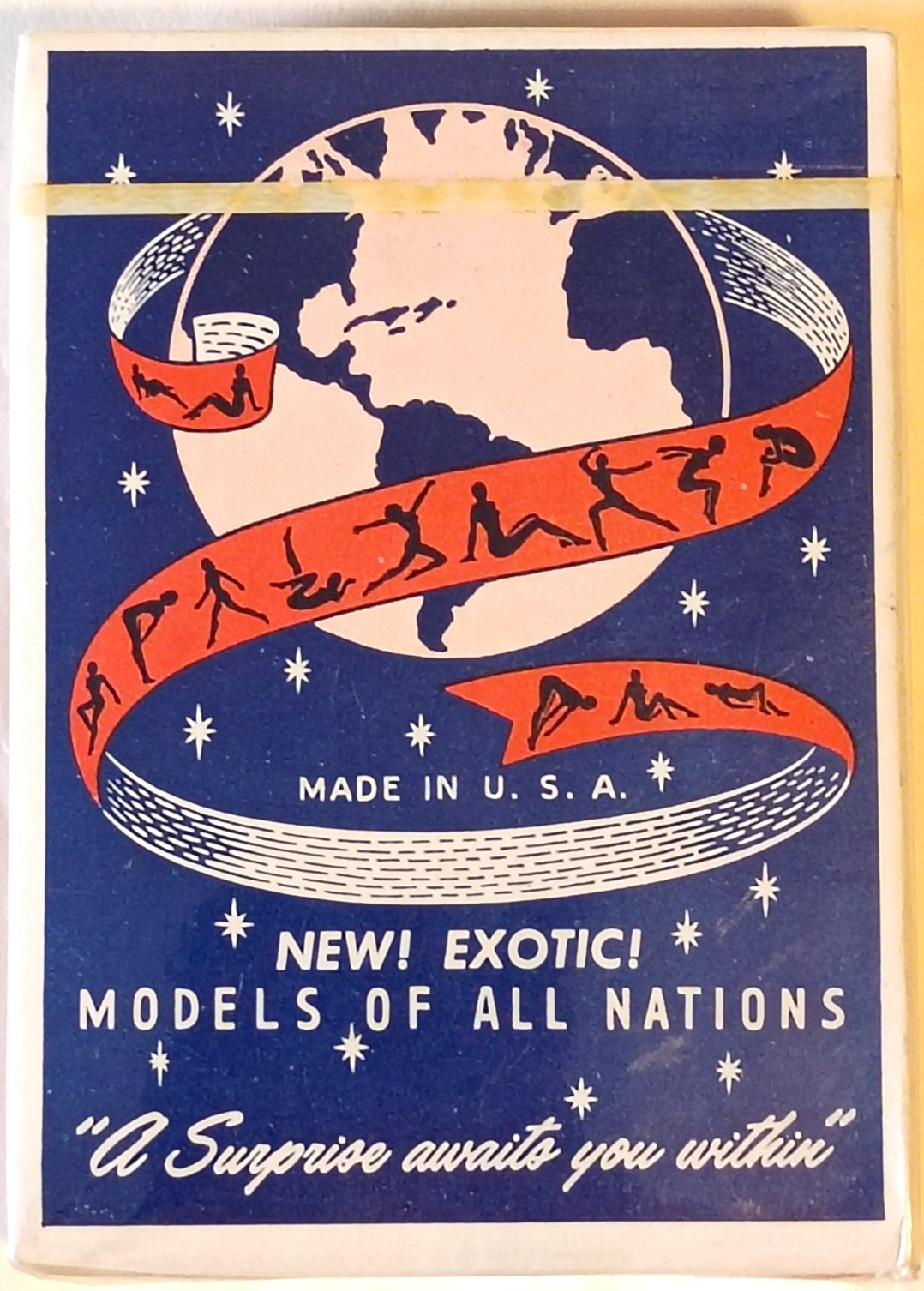 Vintage 1940s Models Of All Nations Playing Cards Rare Pinup Deck SEALED New NOS