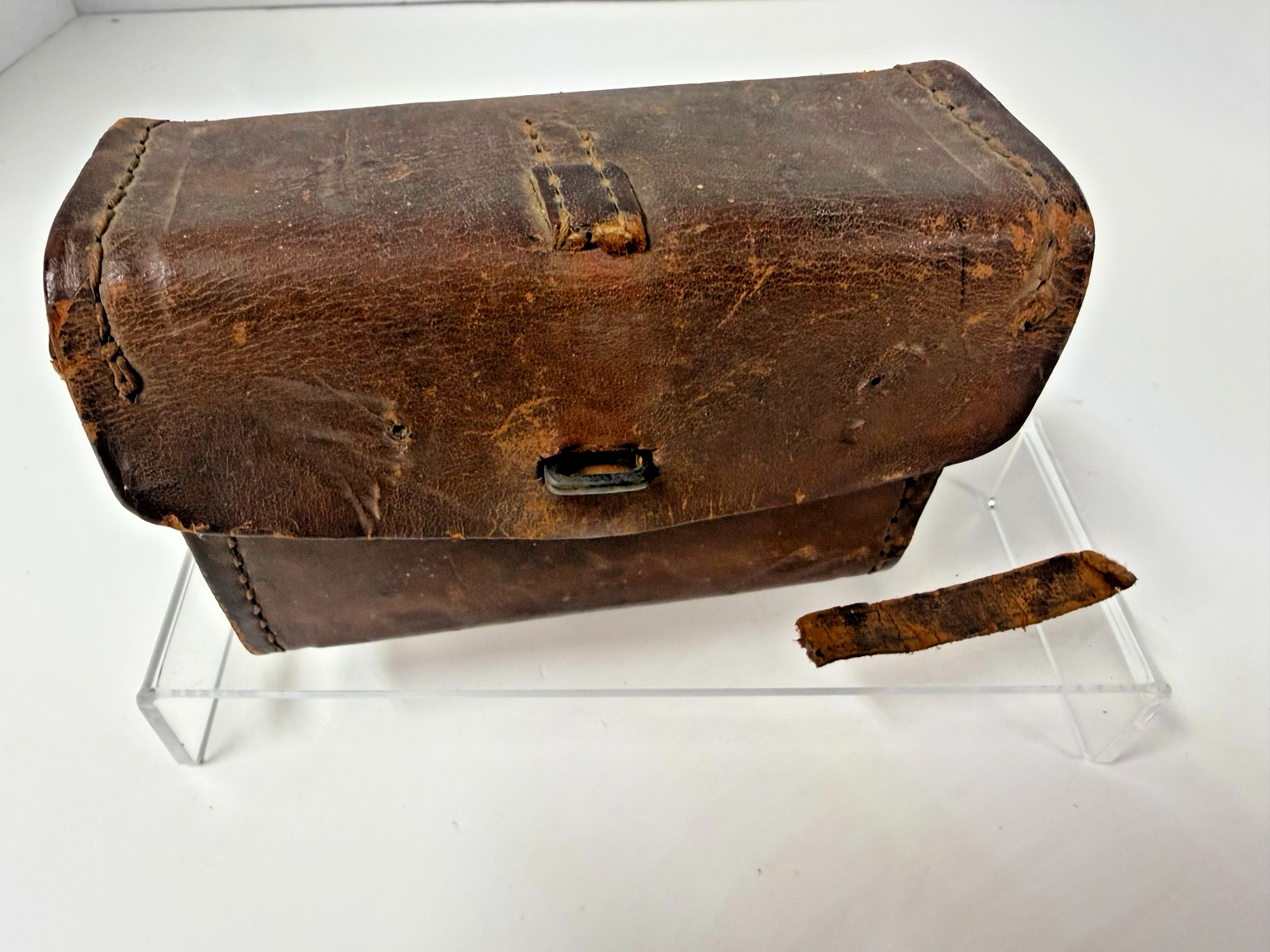 US M1918 BAR Leather Spare Parts Case WWI WWII Era Browning Rifle Pouch