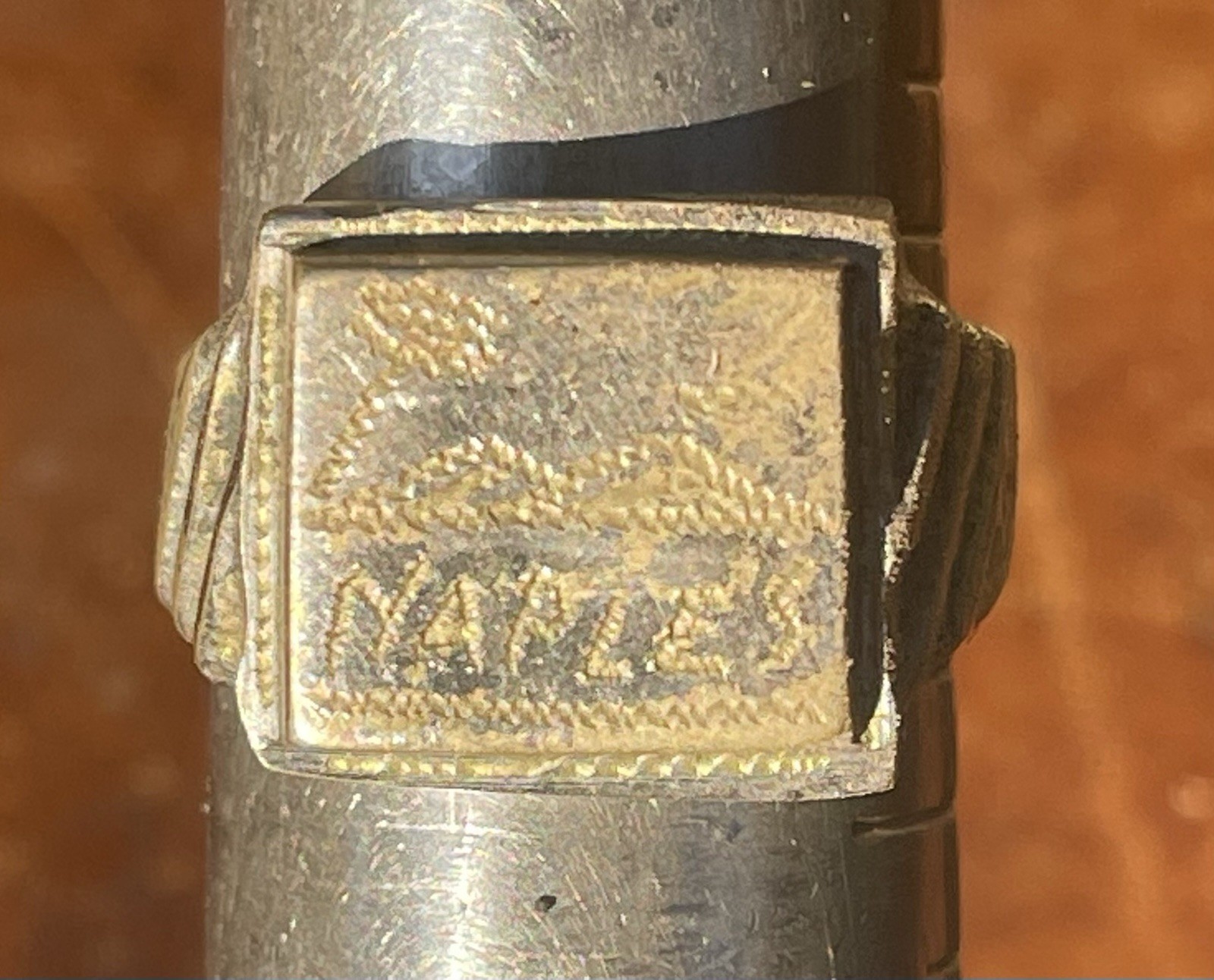 WWII Naples Italy Trench Art Ring Mount Vesuvius GI Souvenir Size 9