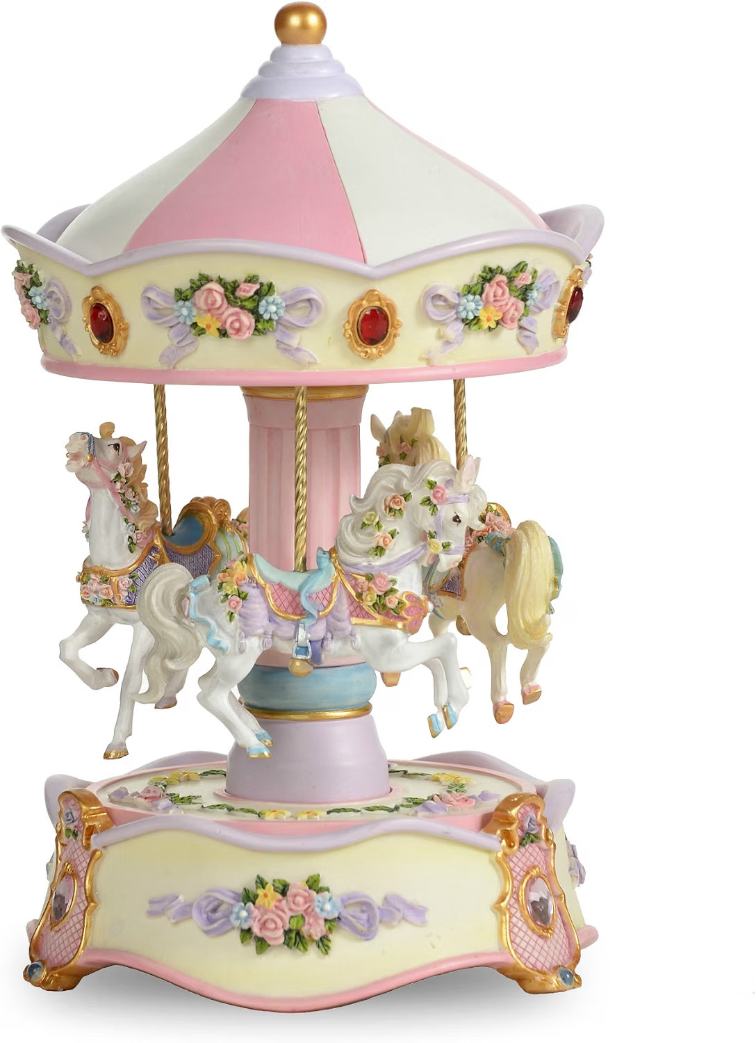 THE SAN FRANCISCO MUSIC BOX COMPANY Classic Horse Musical Carousel