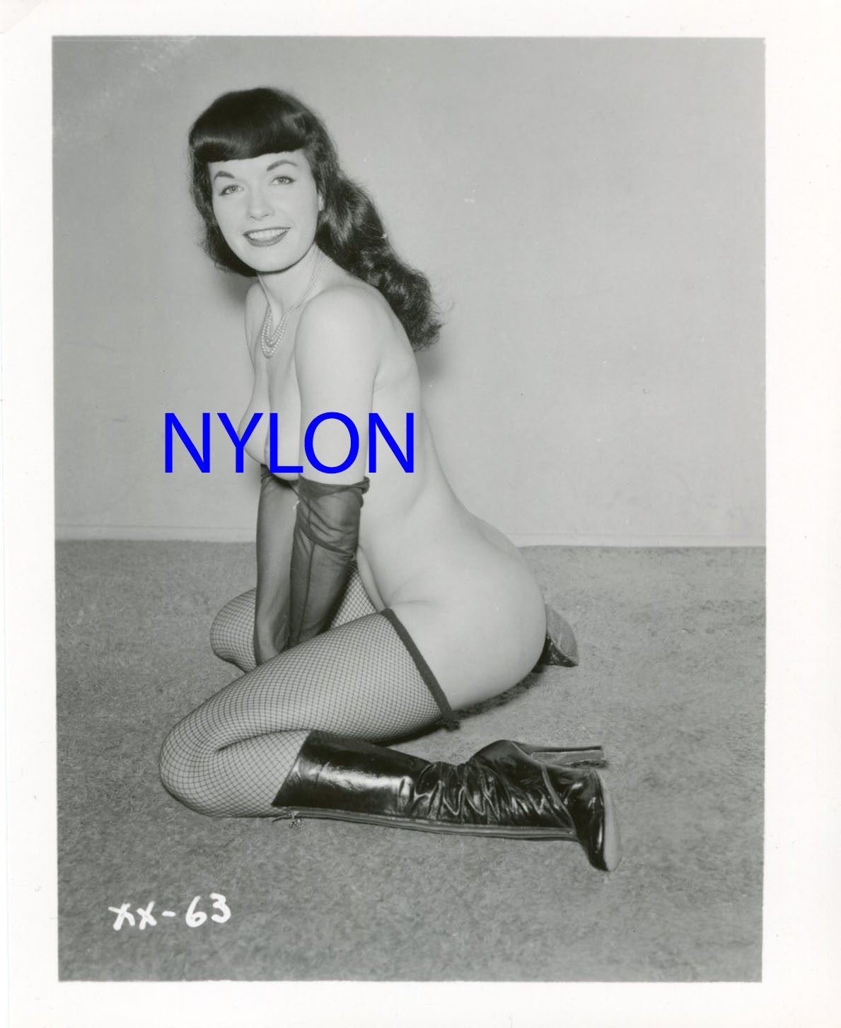 RARE BETTIE PAGE VINTAGE 1950\'s 5 x 4 PHOTOGRAPH BY SAM MENNING