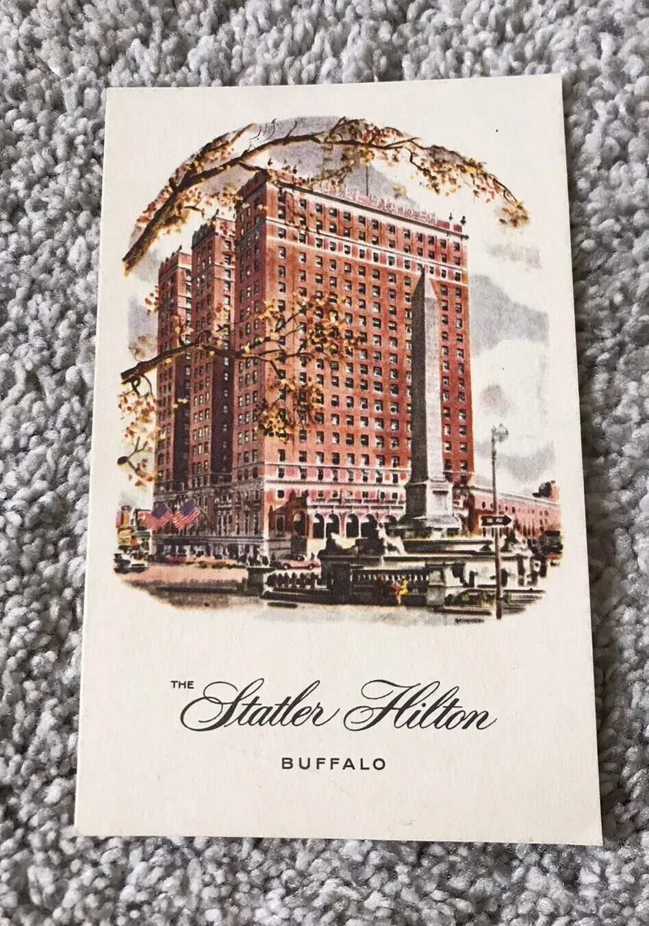Vtg 1900s Postcard Buffalo New York NY Statler Tower Hilton Hotel Neoclassical Vtg 1900s Postcard Buffalo New York NY Statler Tower Hilton Hotel Neoclassical