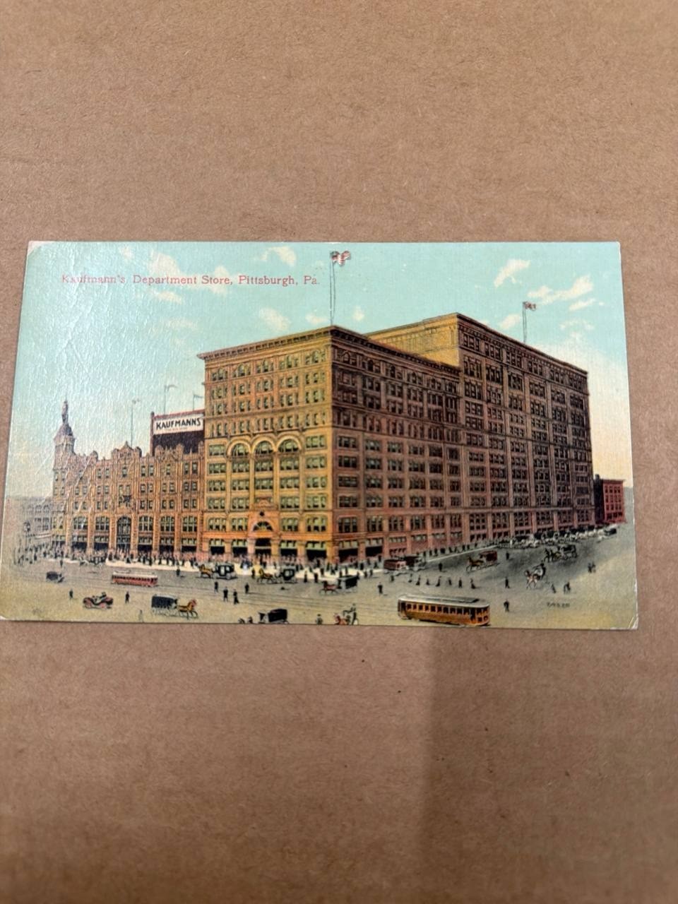 Antique Postcard Kaufmann's Department Store Pittsburgh PA Divided Back