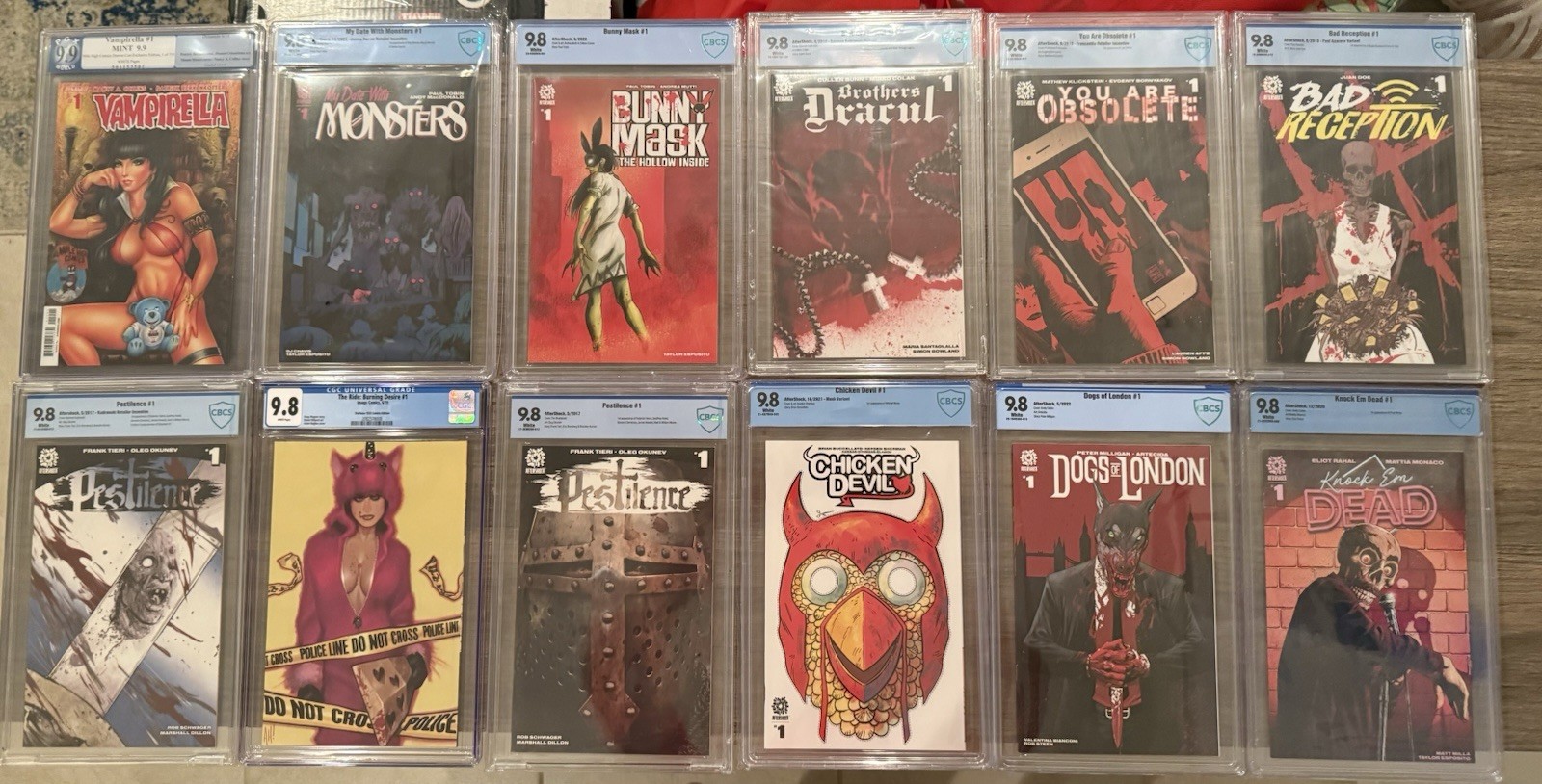PGX/CBCS/CGC 9.8 9.9 Horror Slab Comic Lot of 12 Multiple Key Vampirella PGX/CBCS/CGC 9.8 9.9 Horror Slab Comic Lot of 12 Multiple Key Vampirella