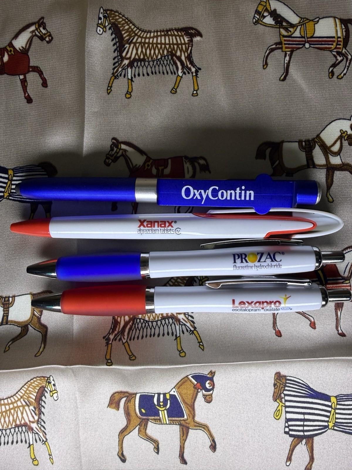 Xanax Oxycontin Lexapro Prozac 🔥4 Rare Pharma Merch Pens - All Work