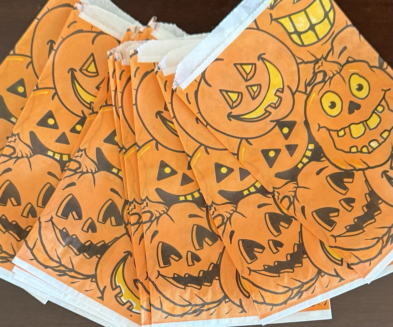Vintage Halloween Trick-or-Treat Paper Candy Bags New Old Stock (10) Vintage Halloween Trick-or-Treat Paper Candy Bags New Old Stock (10)
