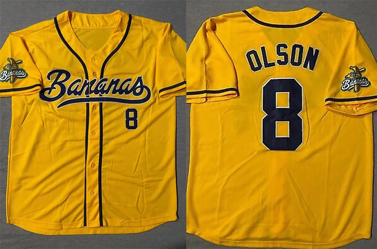 SAVANNAH BANANAS JACKSON OLSON Baseball Jersey For Men CC185 SAVANNAH BANANAS JACKSON OLSON Baseball Jersey For Men CC185