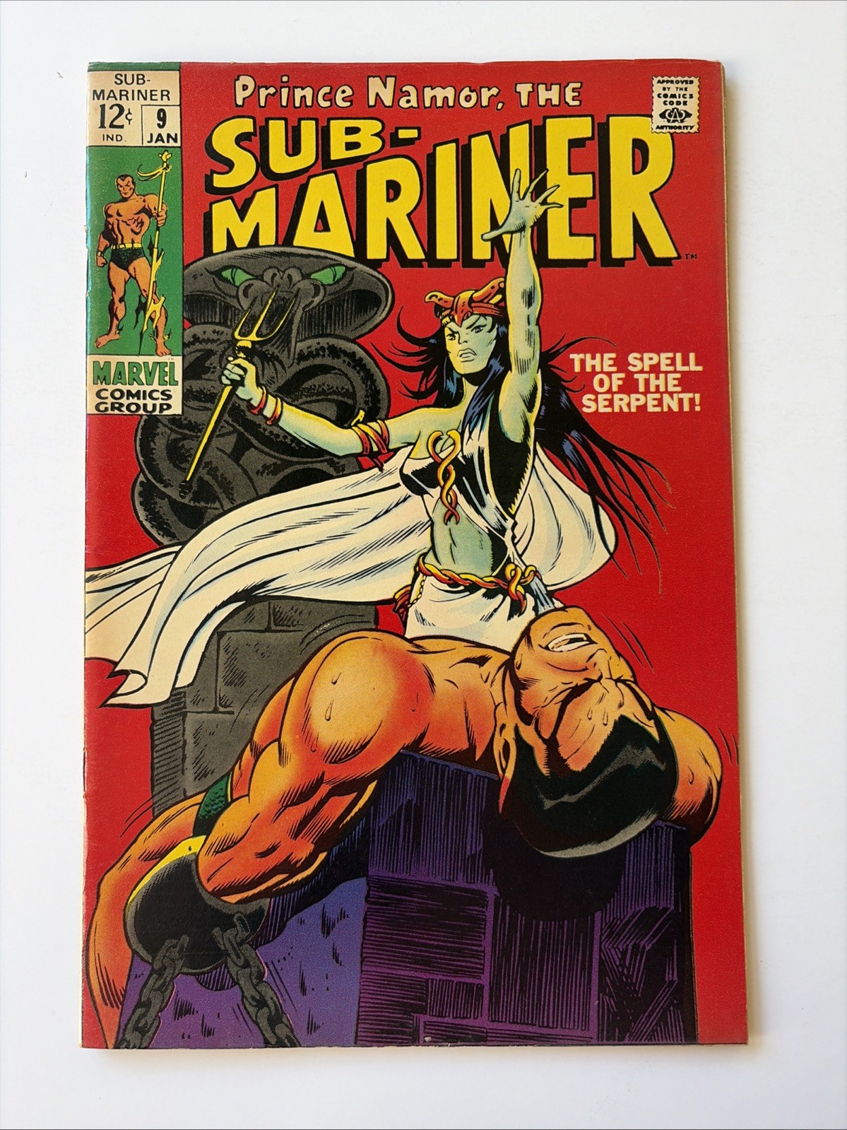 Prince Namor, the Sub-Mariner #9 1968 Glossy & Clean Silver Age Marvel