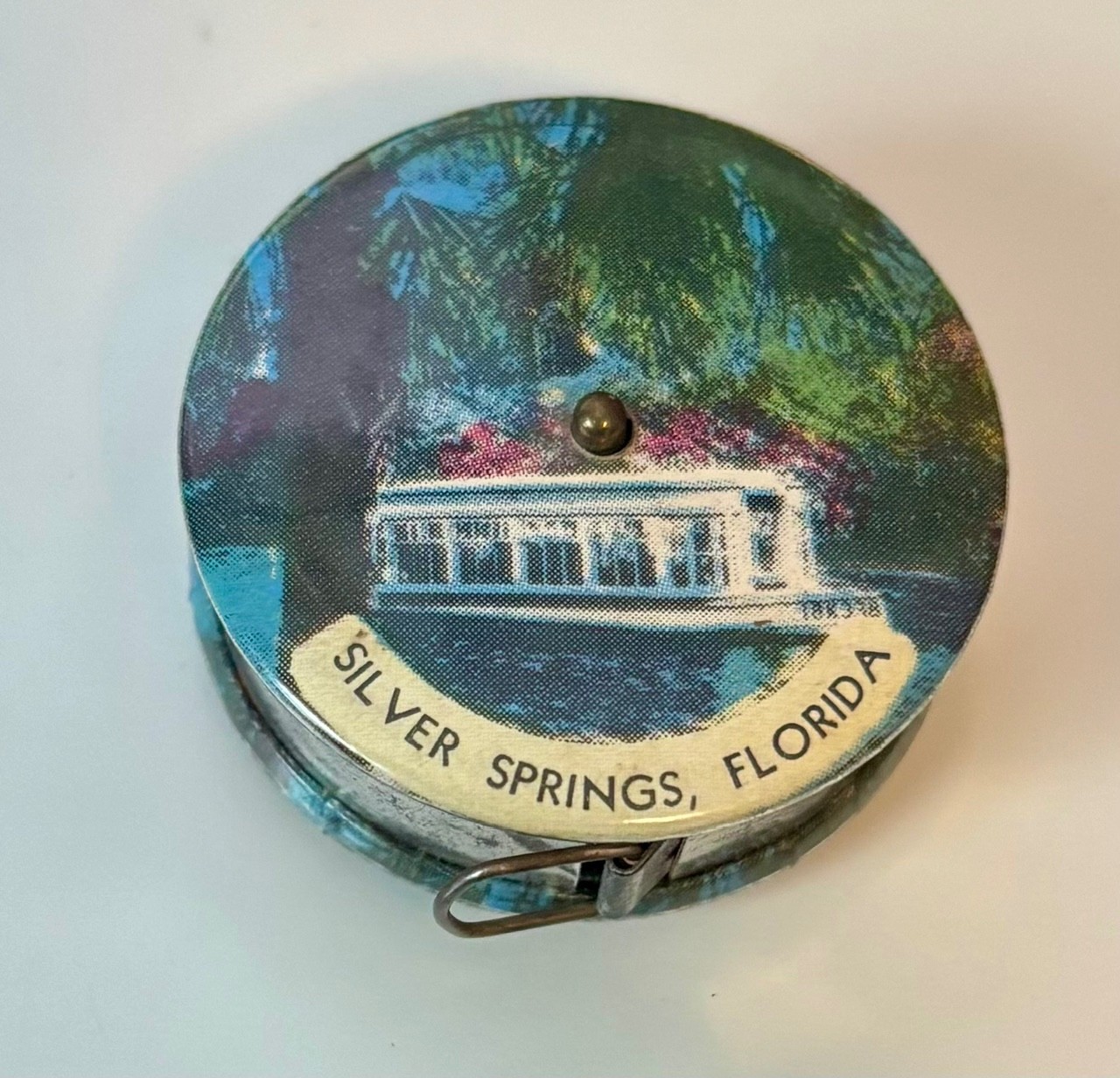 Vintage 1950s Silver Springs Florida Souvenir Tape Measure