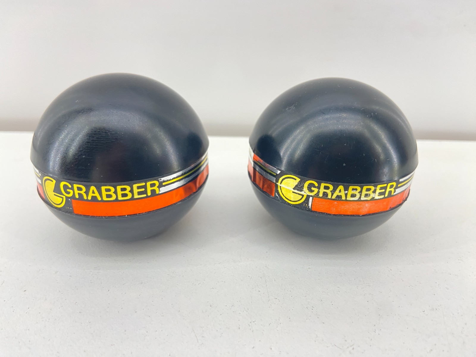 🕹️ Vintage Grabber Joystick Topper Ball Top Holders (Lot of 2) ~ Pac-Man